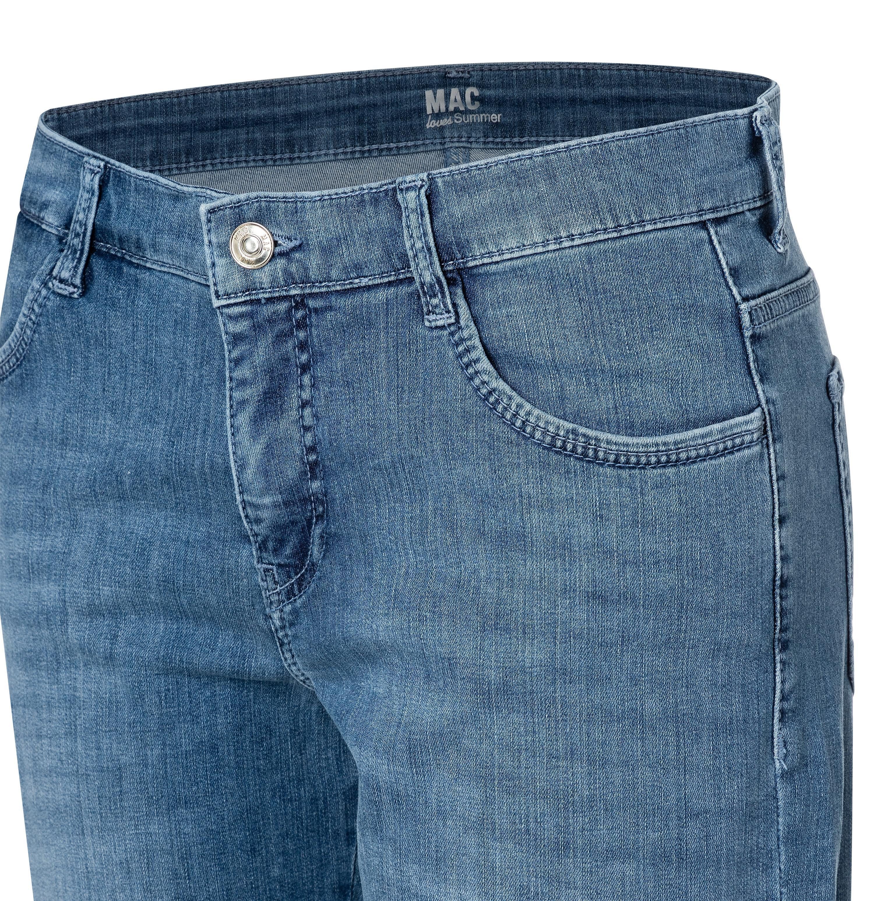 MAC Stretch-Jeans MAC SHORTY commercial summer blue wash 2387-90-0393L D531