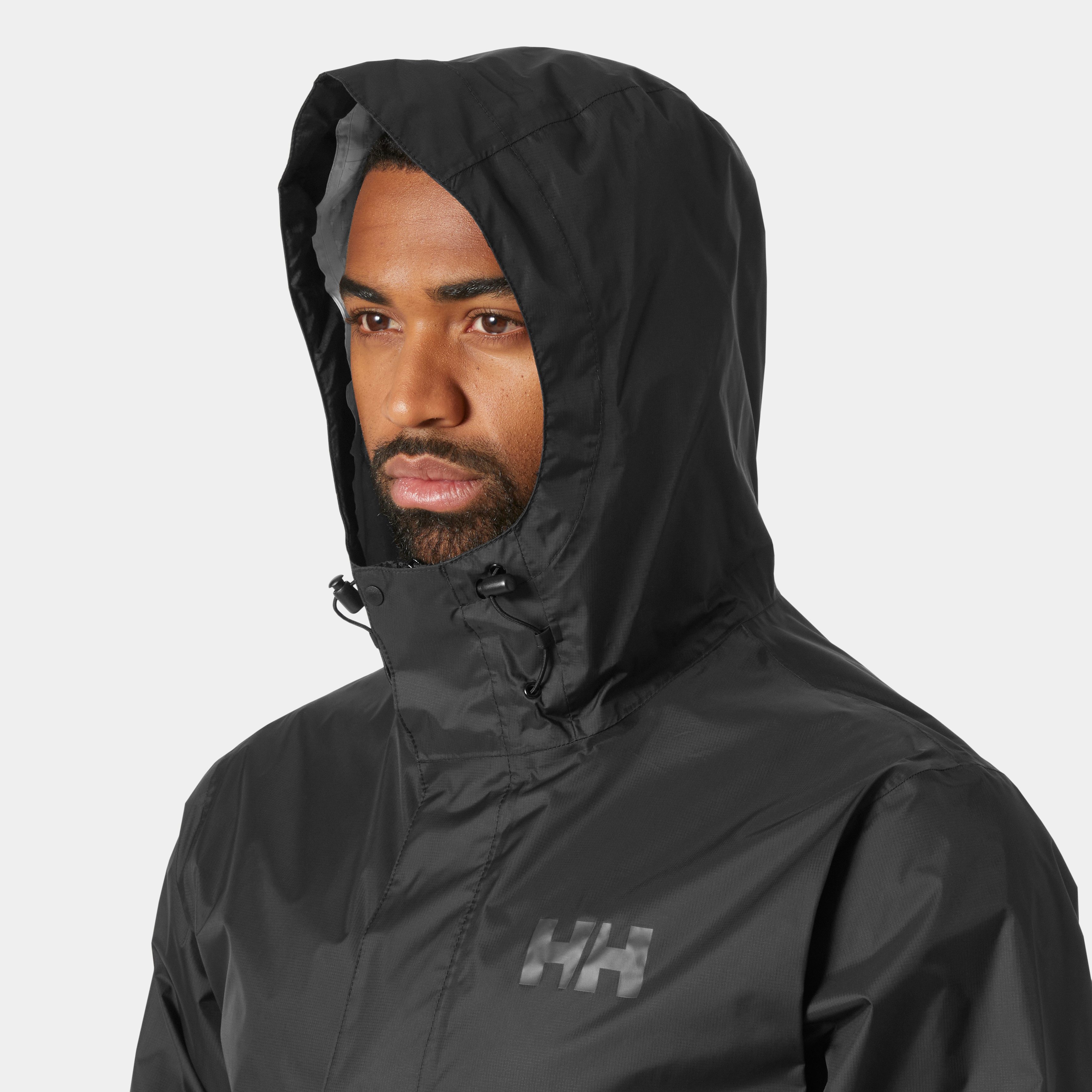 Helly Hansen Regenjacke LOKE JACKET Kapuze mit hohem Kragen, elastischer Kordelzug an Kapuze und Saum