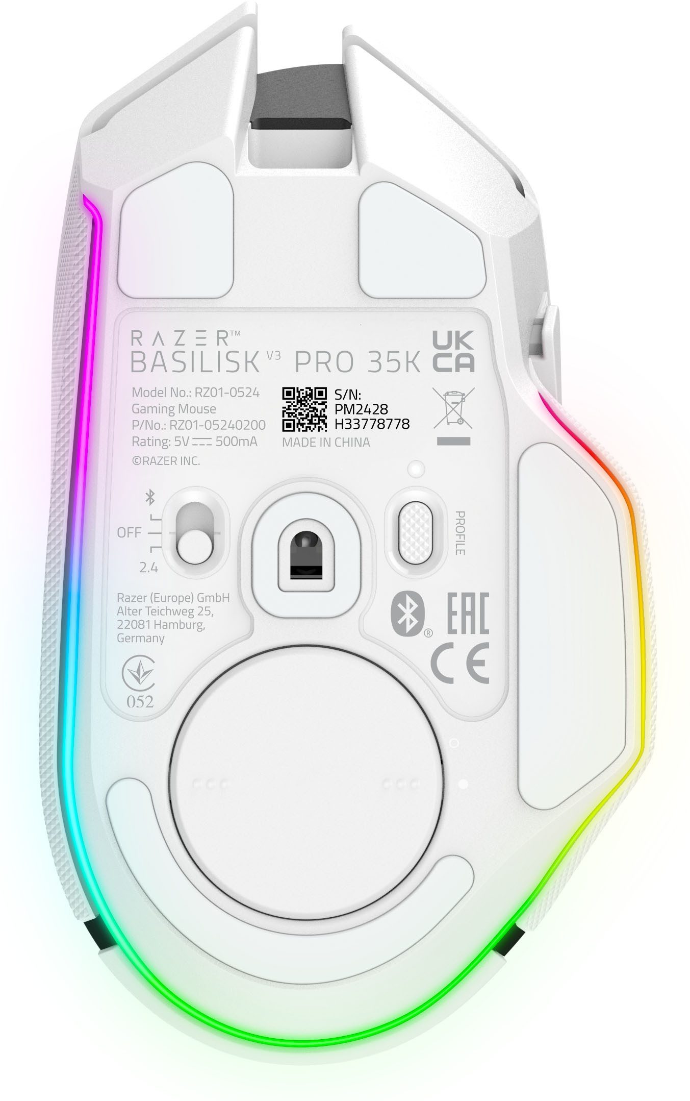 RAZER Basilisk V3 Pro 35K Gaming-Maus (Bluetooth, USB, RF Wireless)