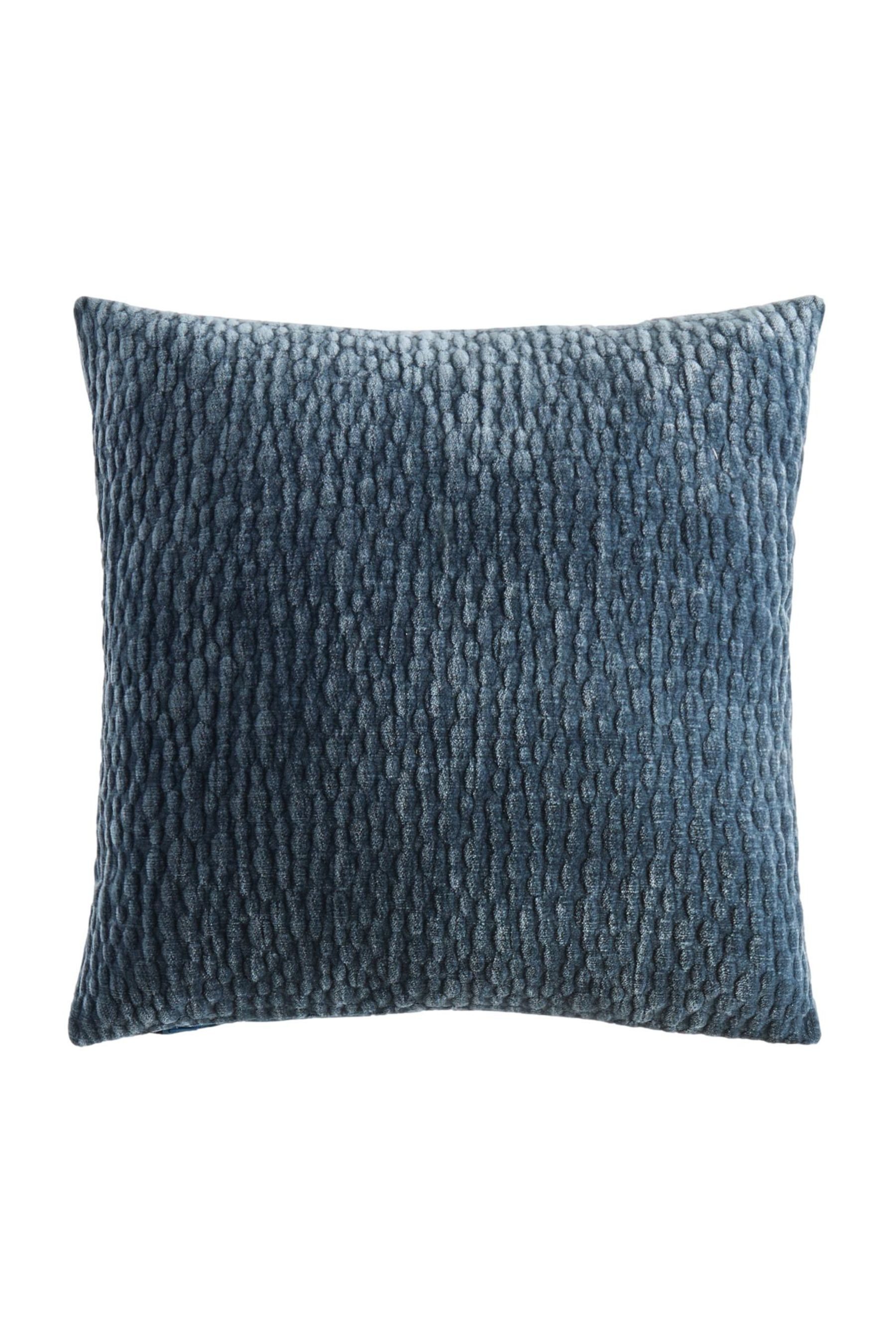 Dekokissen Chenille-Kissen mit Kiesel-Muster 43 x 43 cm