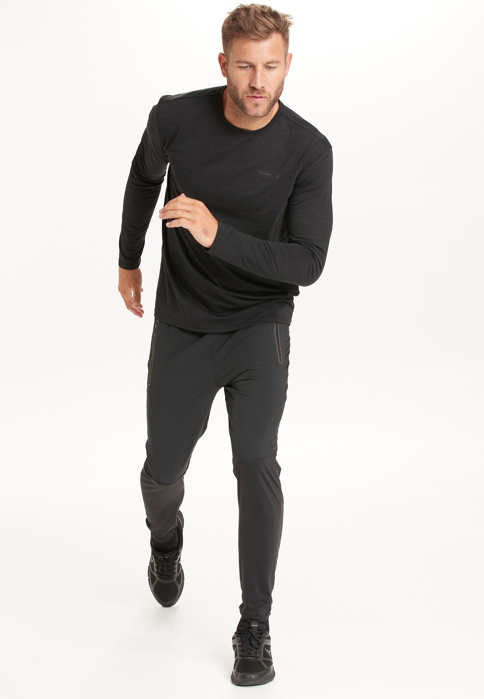 ENDURANCE Funktionsshirt Peako (1-tlg) aus schnelltrocknendem Funktionsstretch schwarz