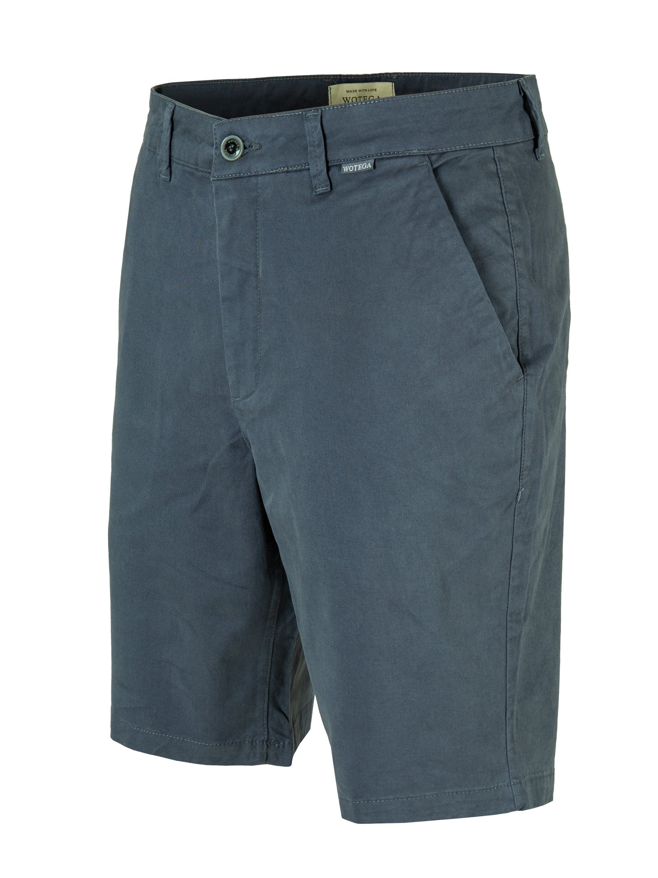 194015) Stretchanteil Chinoshorts kurze Blau (Blue Graphite Spring Herren Shorts WOTEGA mit Chino