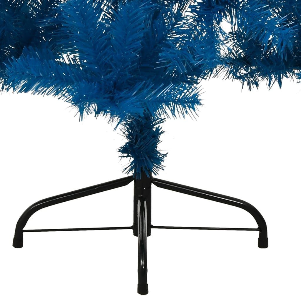 furnicato Künstlicher PVC Halb-Weihnachtsbaum Künstlicher cm mit 210 Weihnachtsbaum Blau Ständer