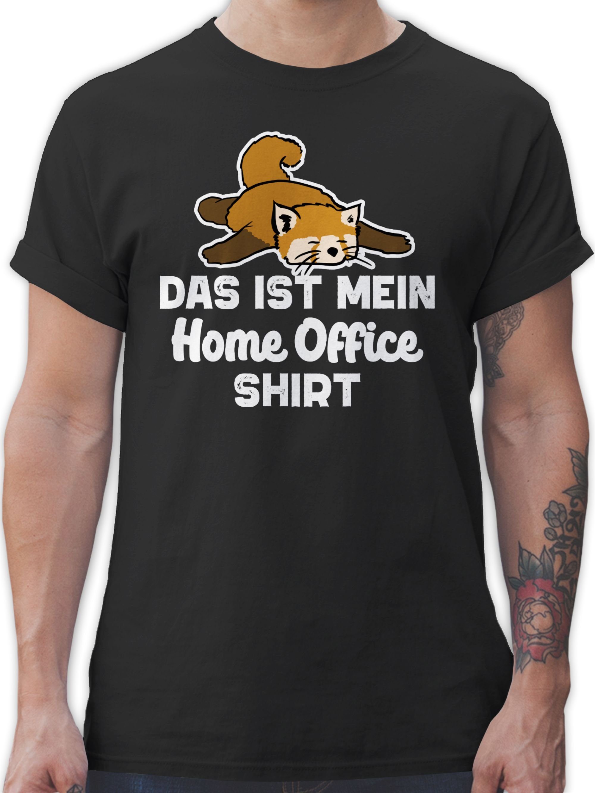 Shirtracer T-Shirt Das ist mein Home Office Shirt mit Fuchs Beruf und Job Geschenke 01 Schwarz | T-Shirts