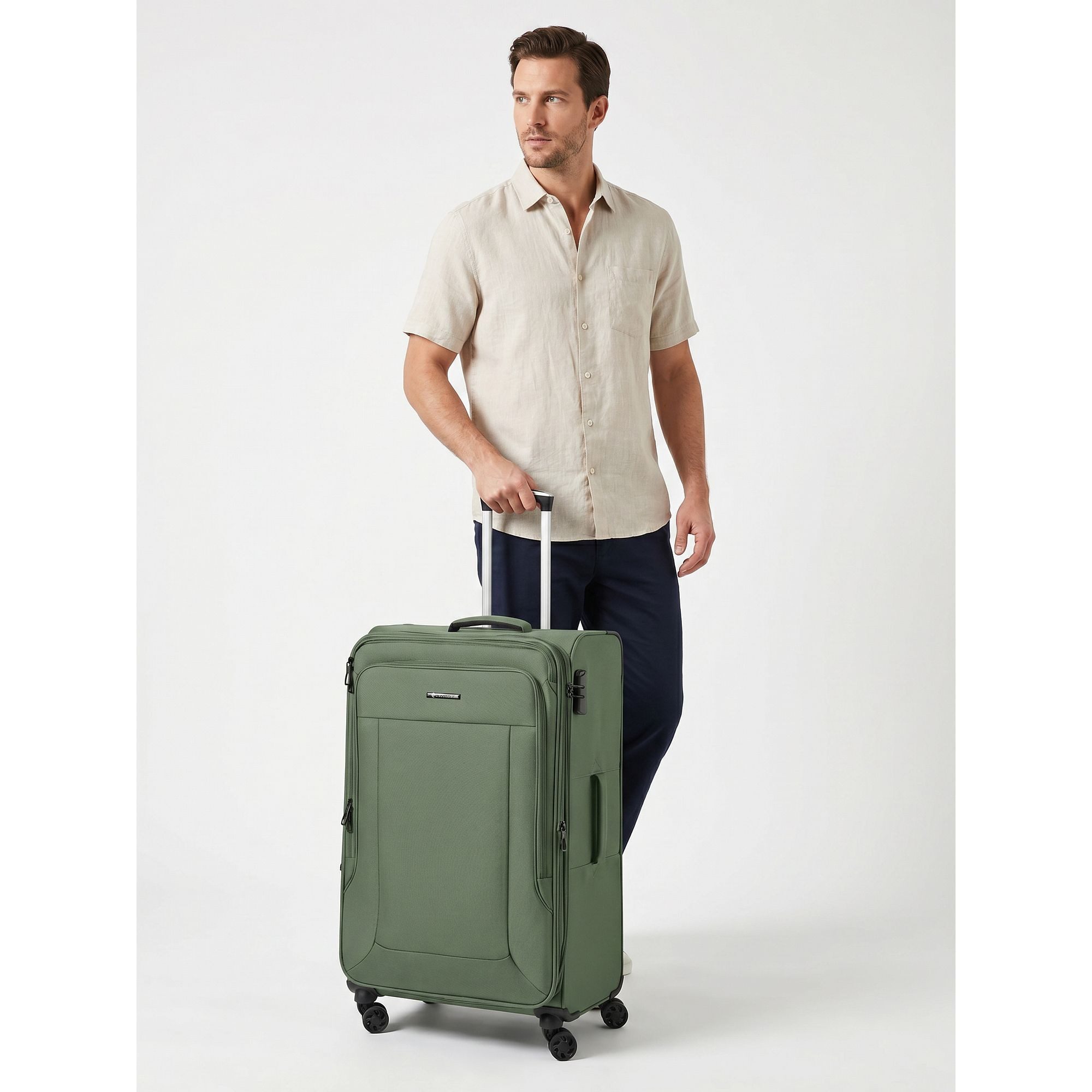 Franky Weichgepäck-Trolley Melbourne 3.0, 4 Rollen, Polyester