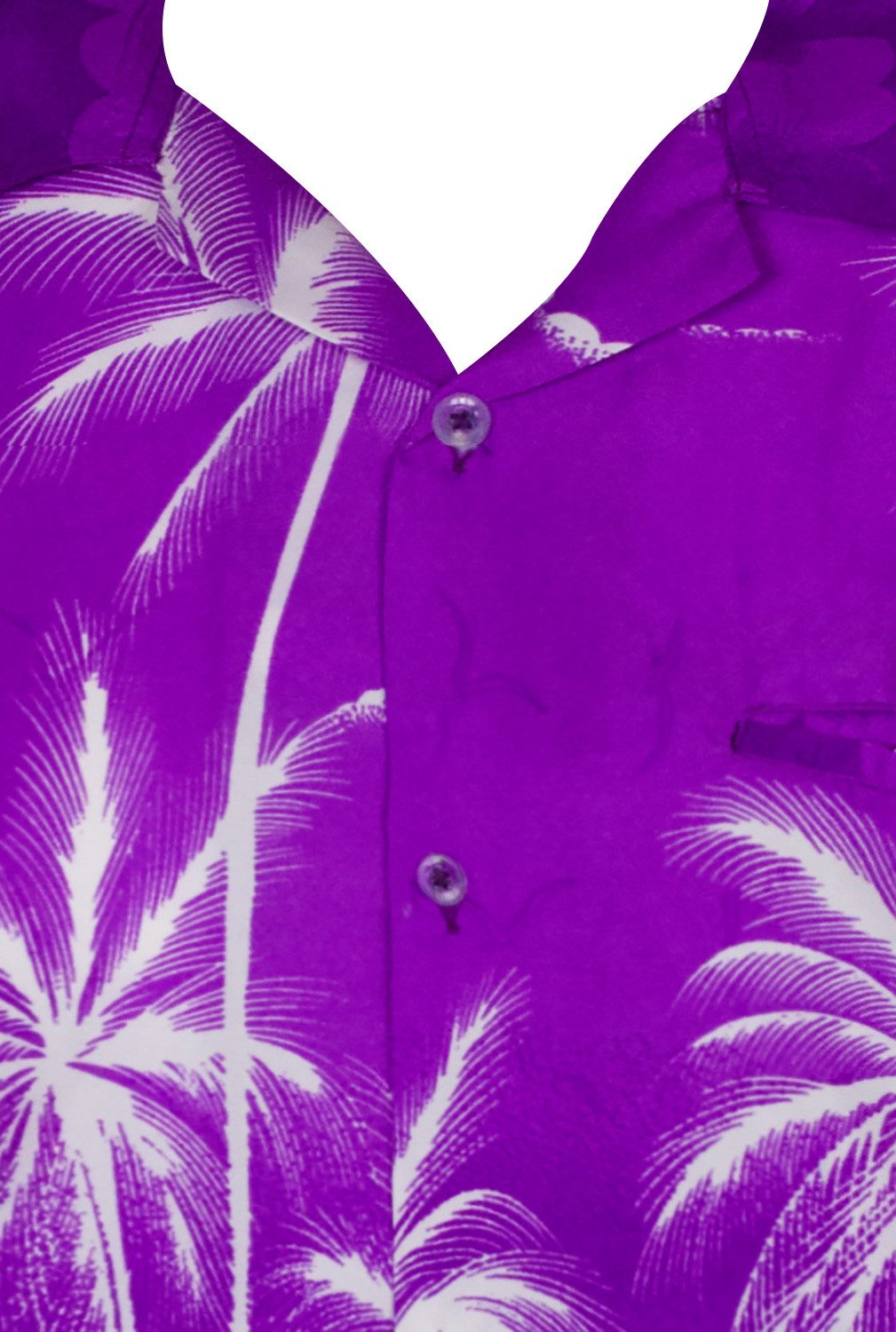 King Kameha Hawaiihemd Beach Negative Funky Hawaii-Hemd, Herren, Kurzarm, Front-Tasche