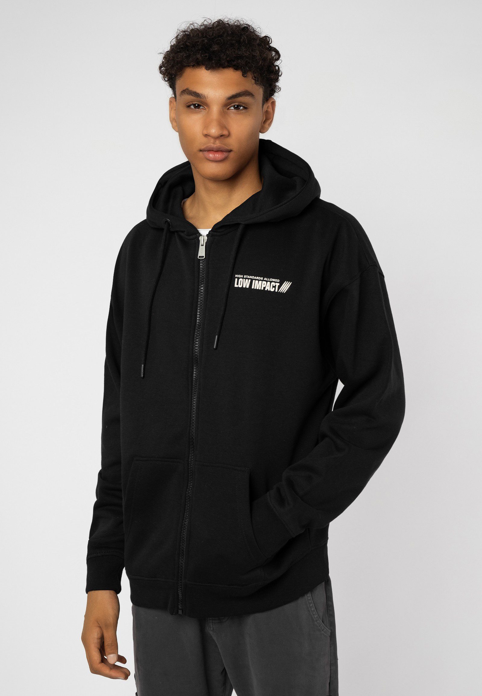 SUBLEVEL Kapuzensweatjacke Sweatjacke Backprint Hoodie, Kapuzenpullover, günstig online kaufen