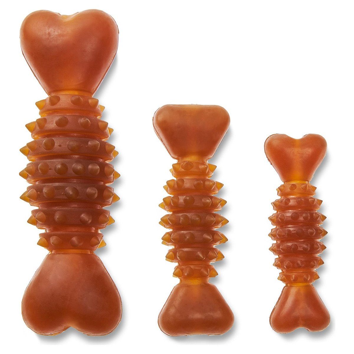 Wolters Zahnpflege-Spielzeug Hundespielzeug Pure Nature Dental Herz-Knochen