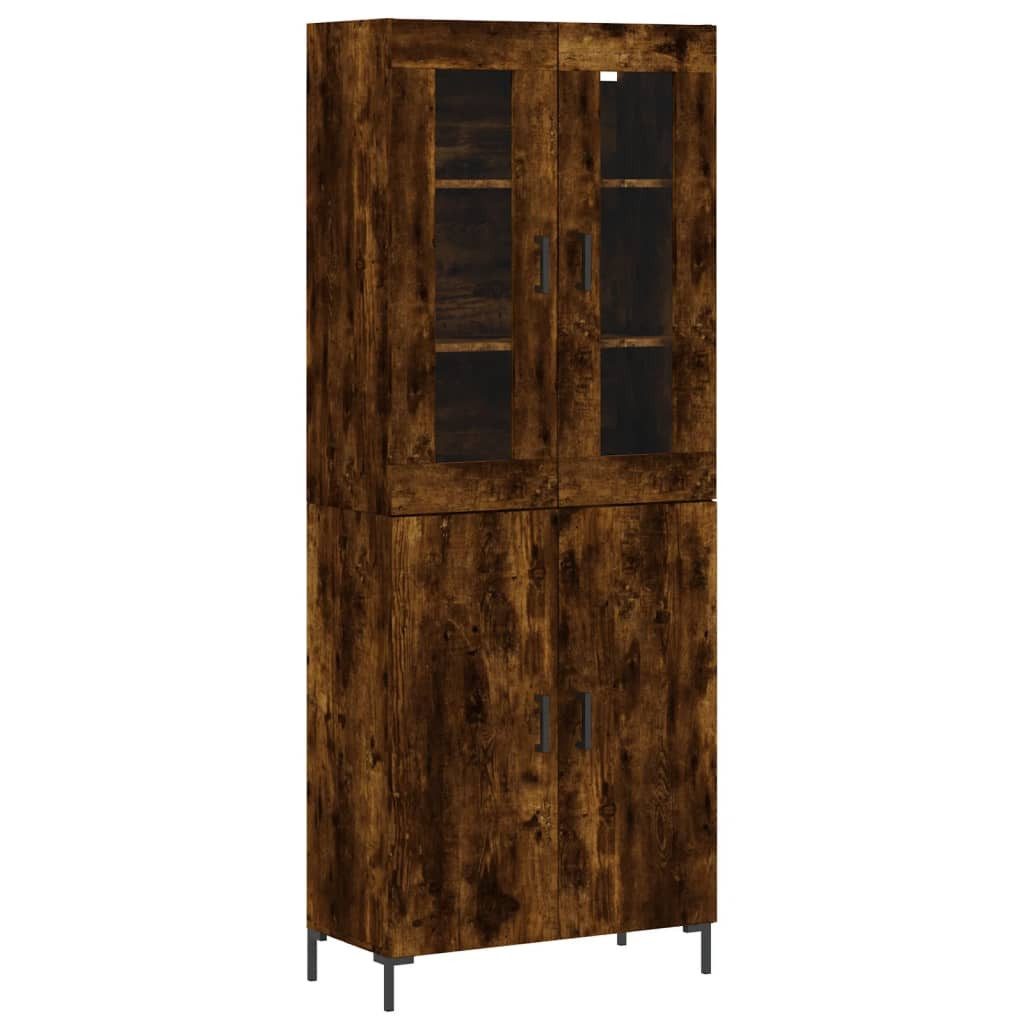 vidaXL Highboard Highboard Räuchereiche 69,5x34x180 cm günstig online kaufen