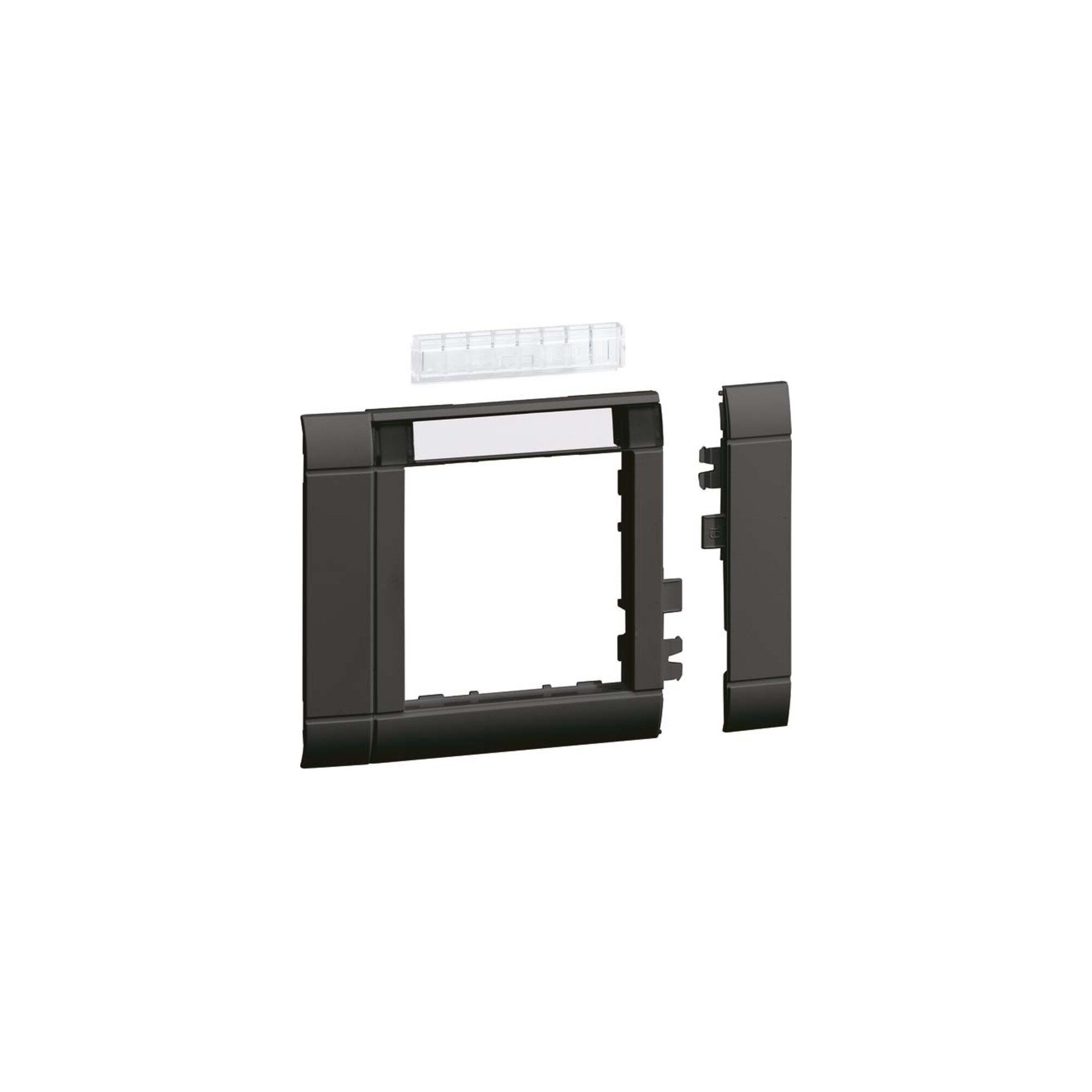 Hager Schraube Tehalit Rahmenblende modular OT80, hfr, BS,gra/sw GR0802A9011