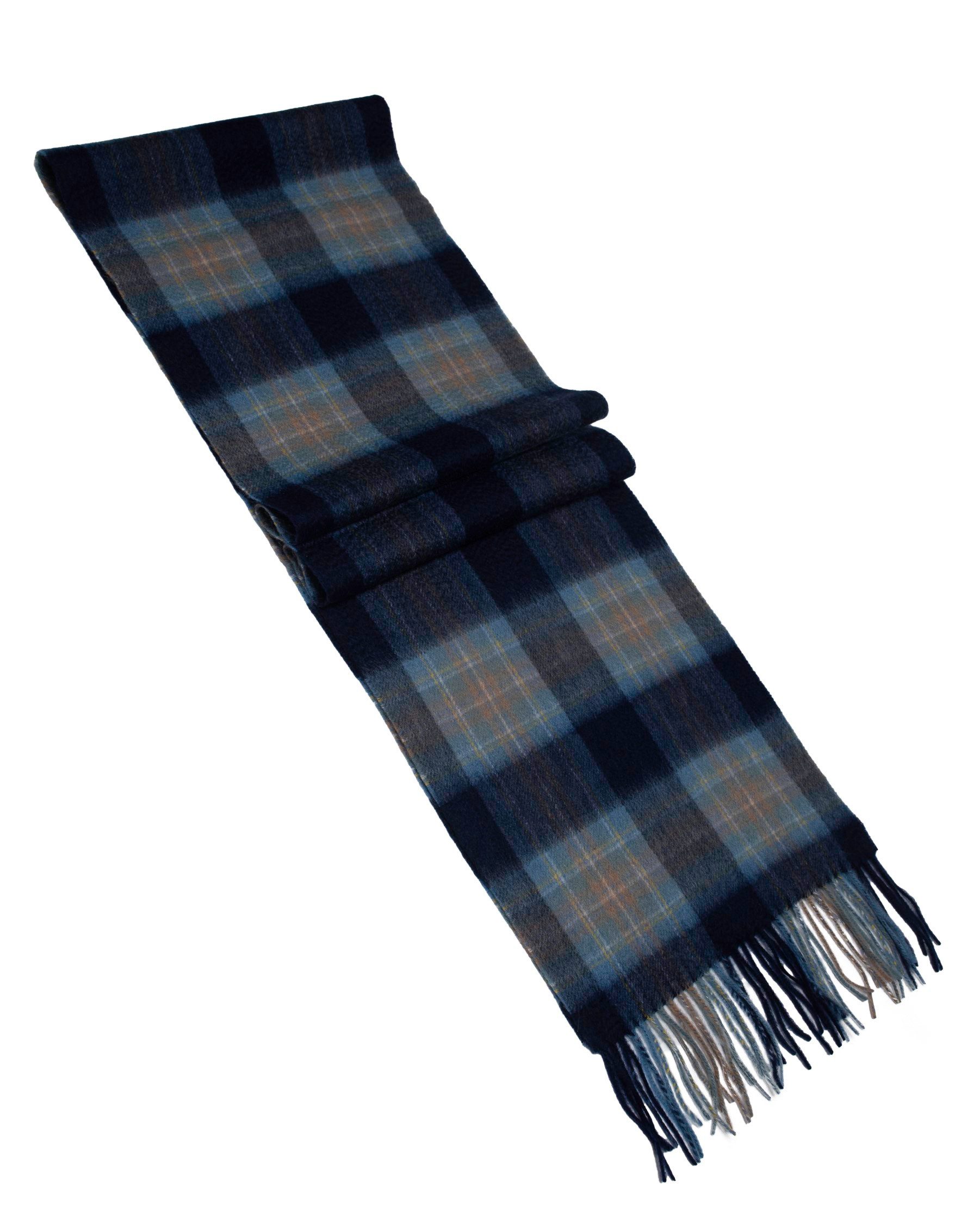 MayTree Kaschmirschal Unisex, 180 x 30cm, mit Fransen, feinkariert Tartan b günstig online kaufen