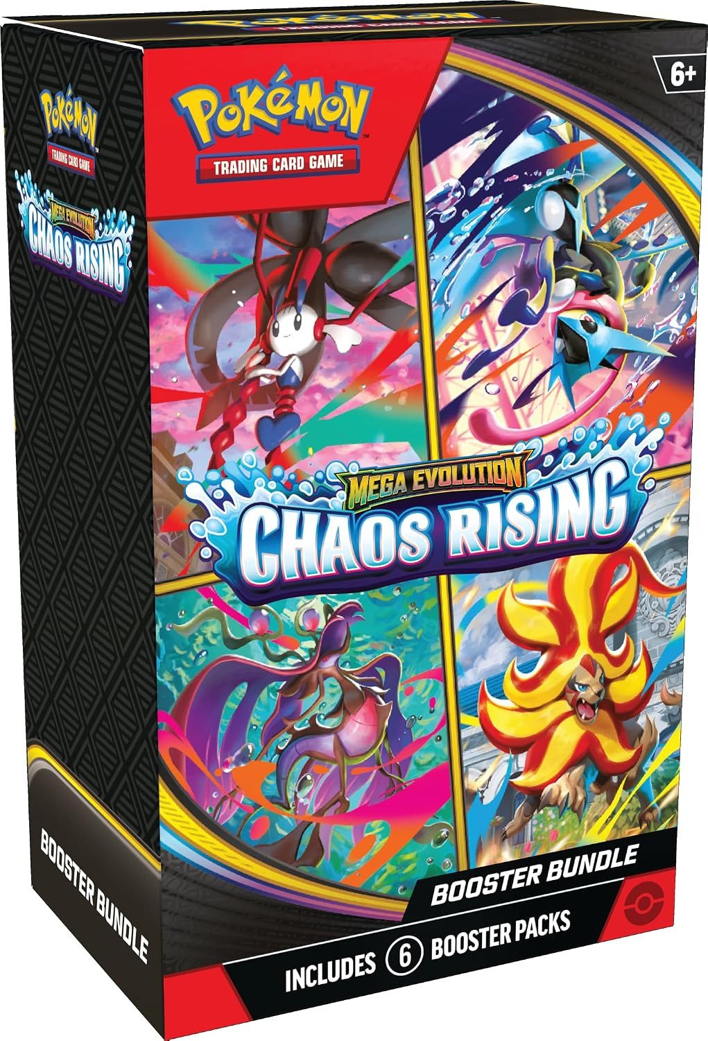 POKÉMON Sammelkarte Mega Evolution – Chaos Rising Booster Bundle Englisch, Includes 6 Booster Packs