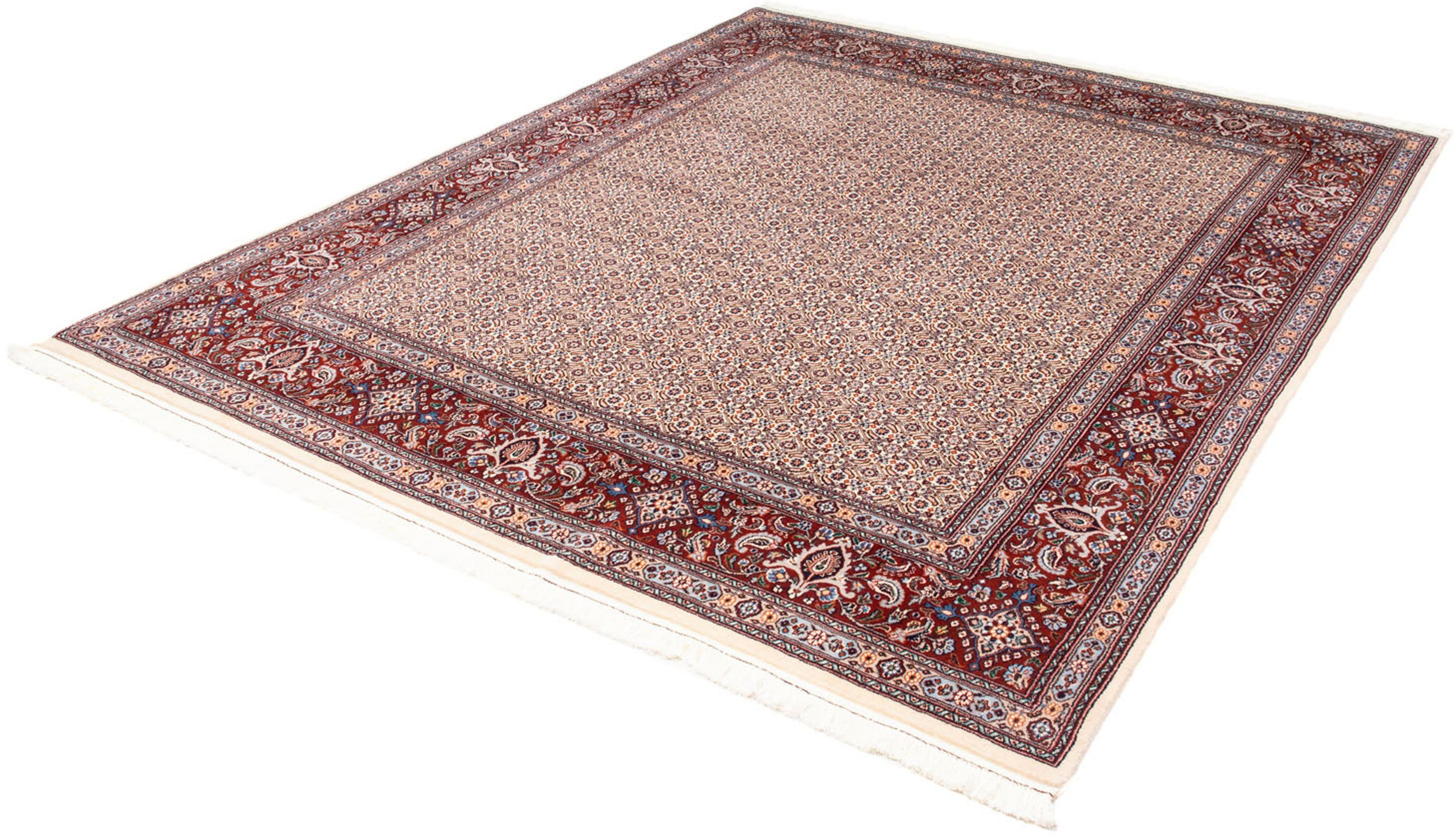 Orientteppich Perser - Classic - 244 x 196 cm - beige, morgenland, rechteckig, Höhe: 10 mm, Wohnzimmer, Handgeknüpft, Einzelstück mit Zertifikat