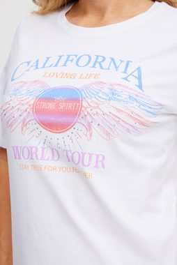 Pulz Jeans T-Shirt PZBRIELLE World Tour Tshirt T-Shirt mit Frontprint