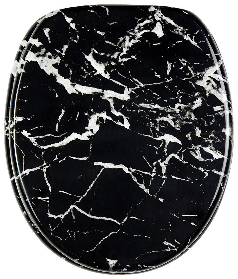 Sanilo WC-Sitz Marmor Schwarz