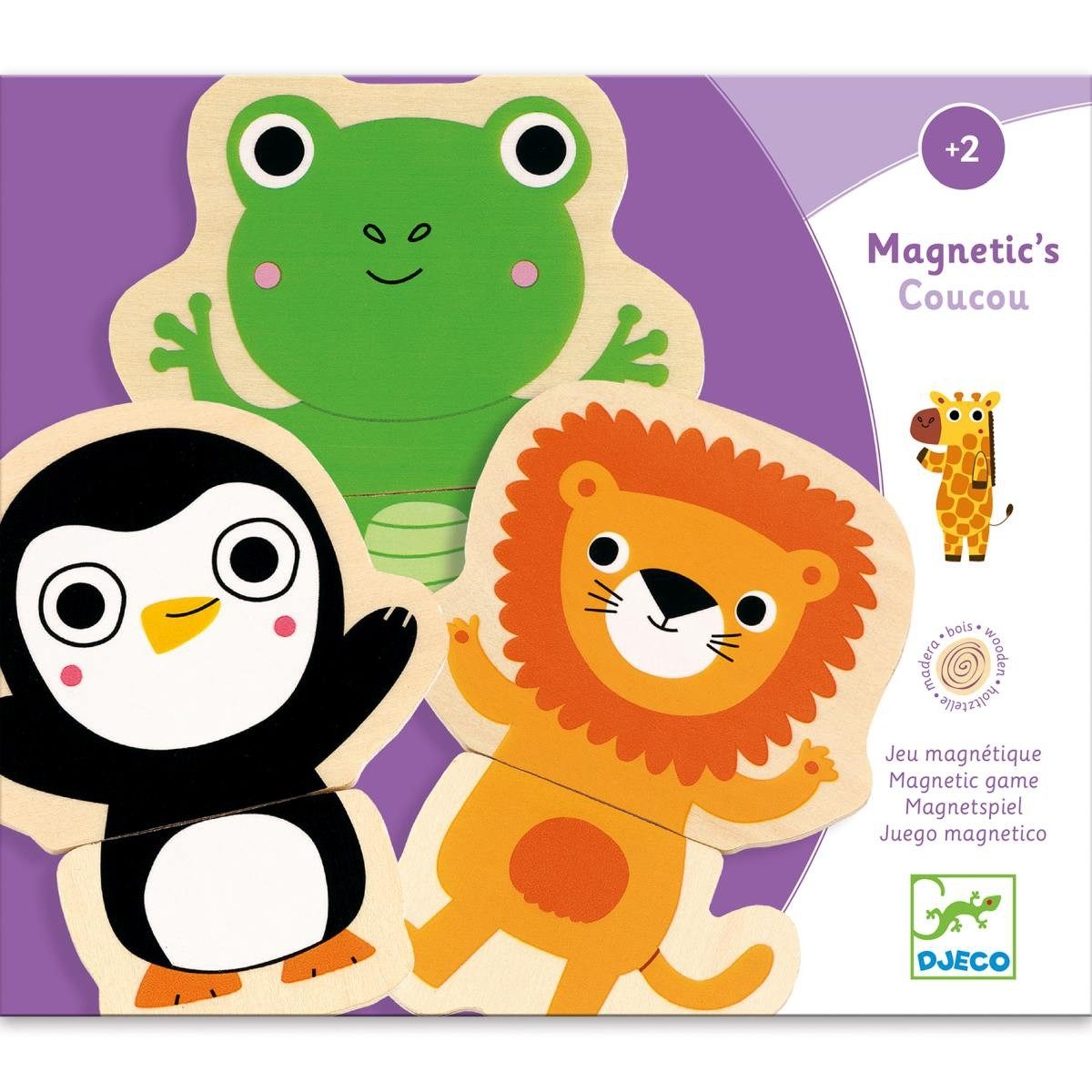 DJECO Kreativset DJECO Magnetspiel "Coucou" Tierfiguren & Fantasietiere für Kinder ab 2