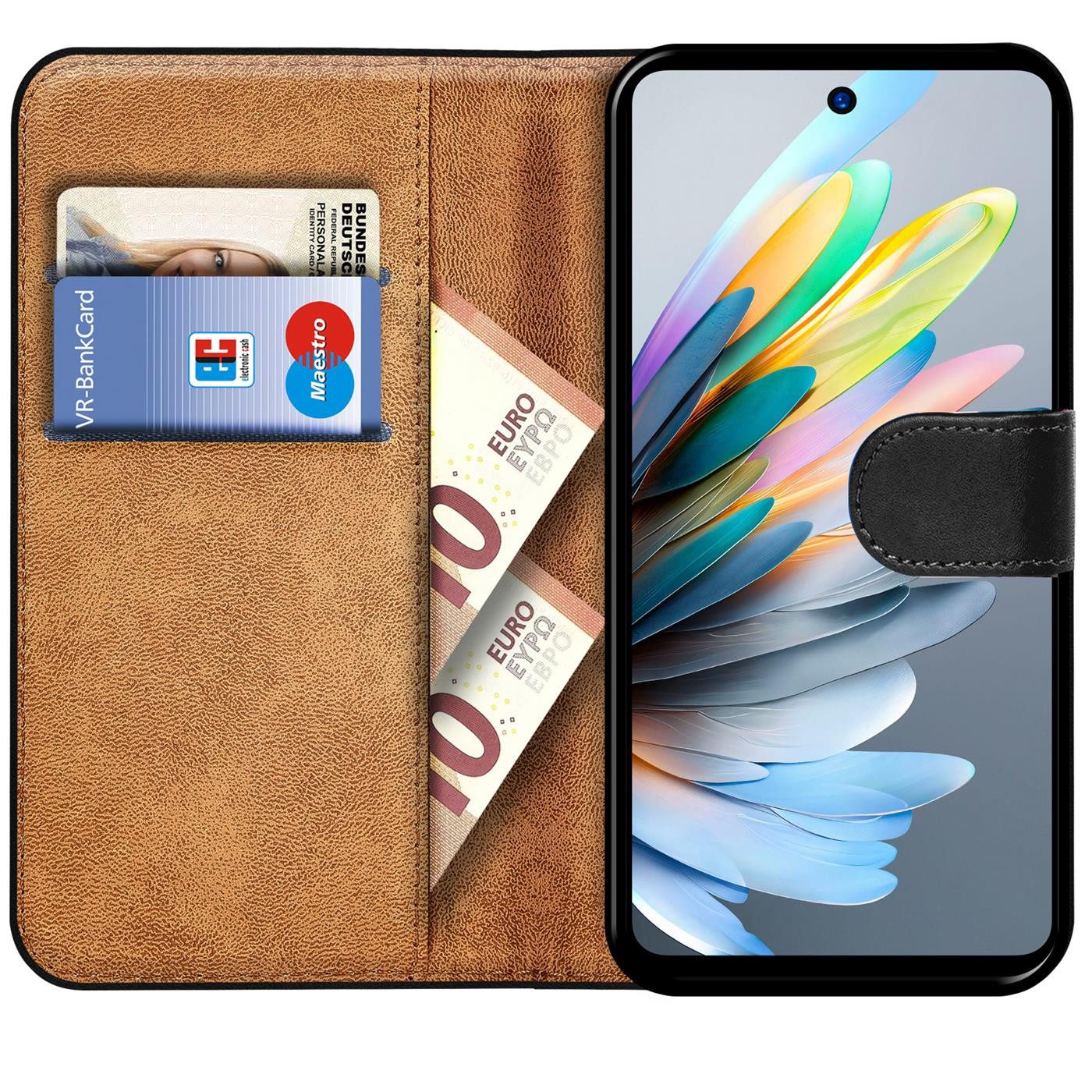 CoolGadget Handyhülle Book Case Handy Tasche für ZTE Blade A75 6,6 Zoll, Hülle Klapphülle Flip Cover für ZTE Blade A75 Schutzhülle stoßfest