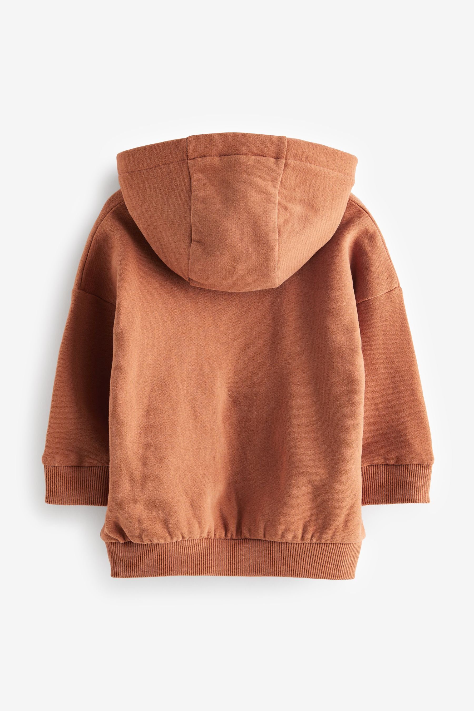 Next Kapuzensweatshirt aus (1-tlg) Brown Hose Weiche Rust Jersey