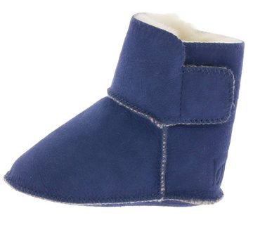 lamino lamino Winter-Boots wärmende Lammfell-Boots für Kinder Winter-Schuhe Blau Stiefel