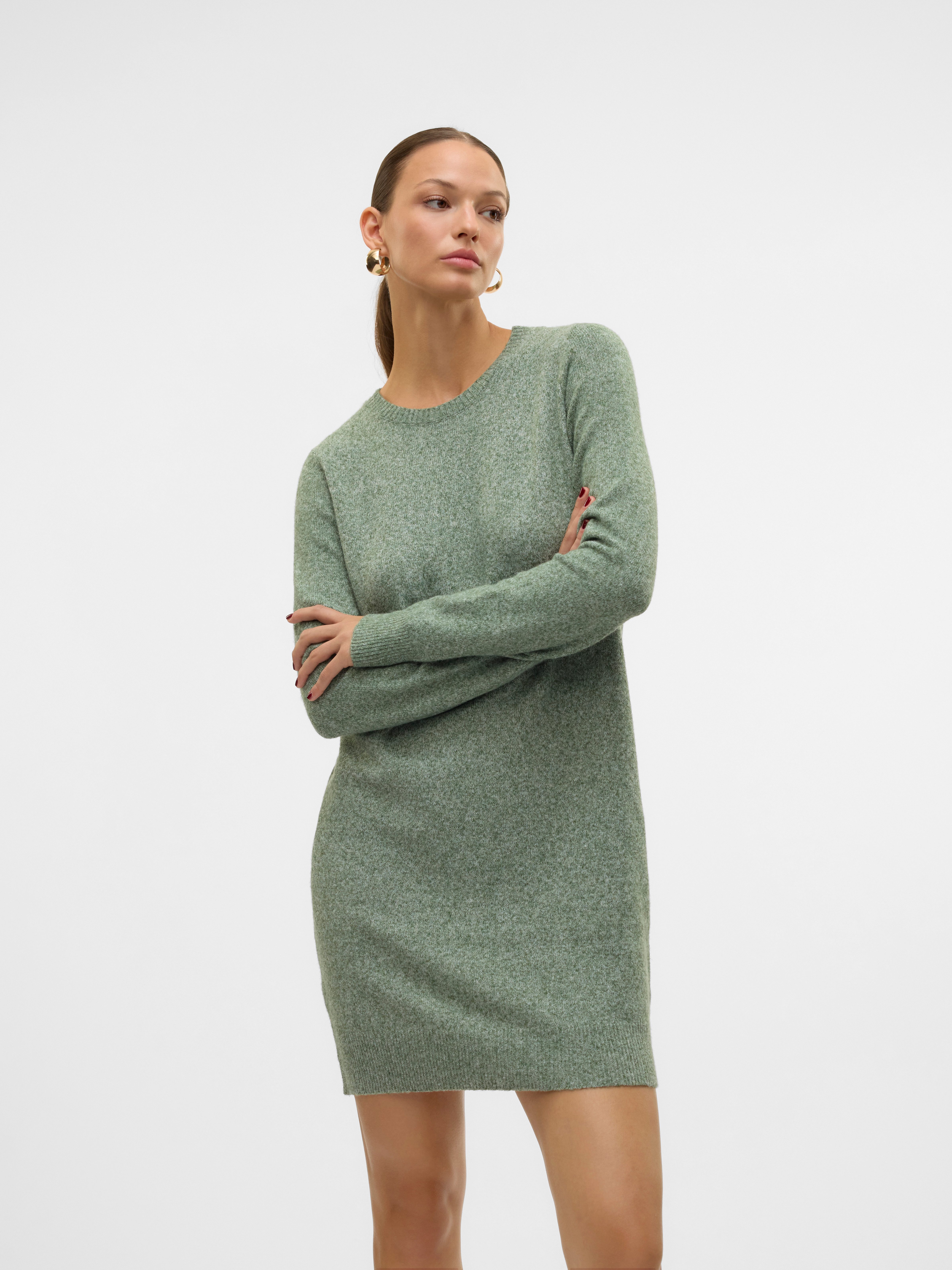 Vero Moda Strickkleid VMDOFFY LS O-NECK günstig online kaufen