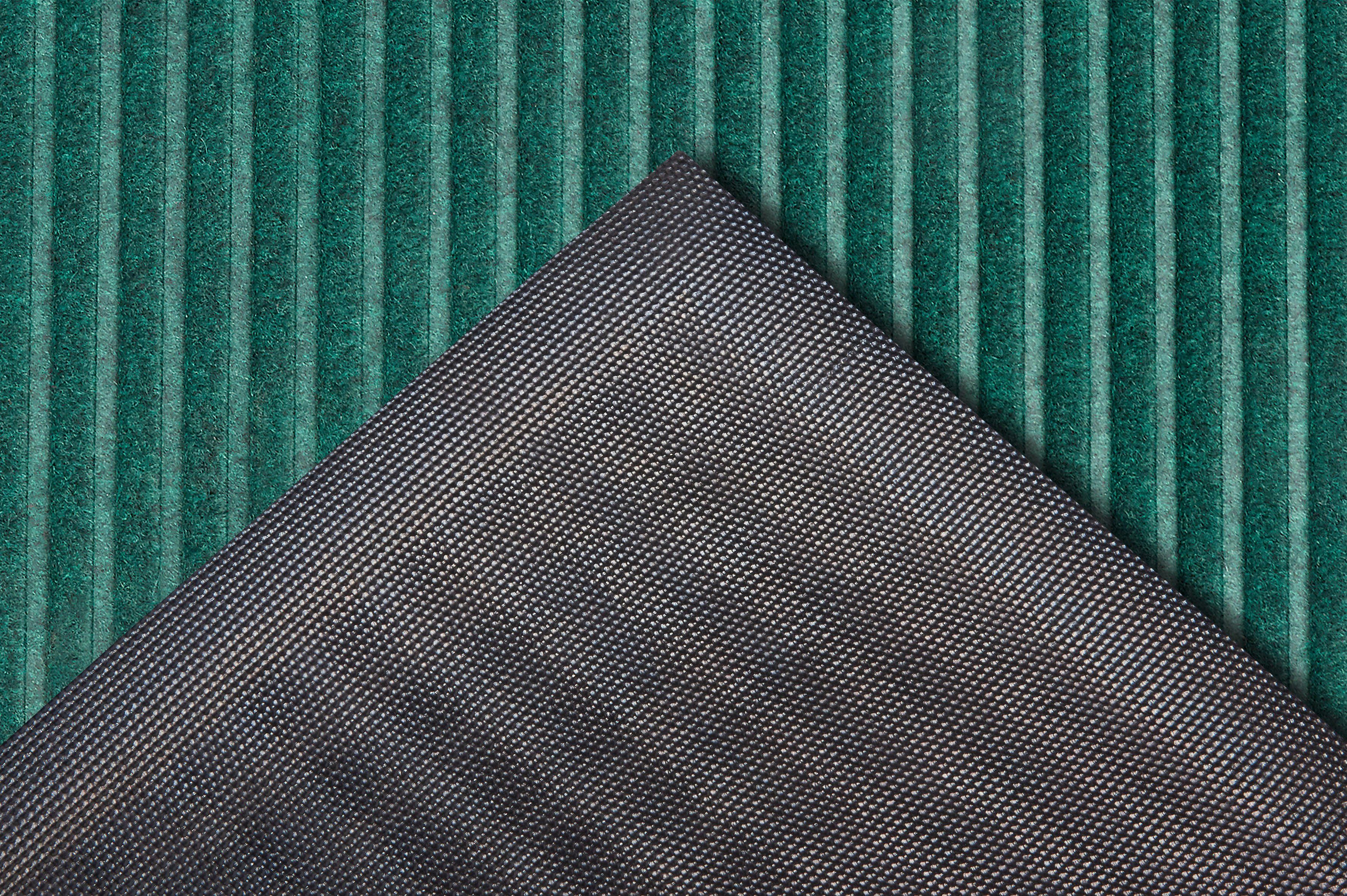 Fußmatte High Low Striped Mat, waschbar, Schmutzfangmatte, Home, Grün 5 Flur Höhe: mm, Außen, wetterfest, rutschfest, rechteckig, Innen, HANSE