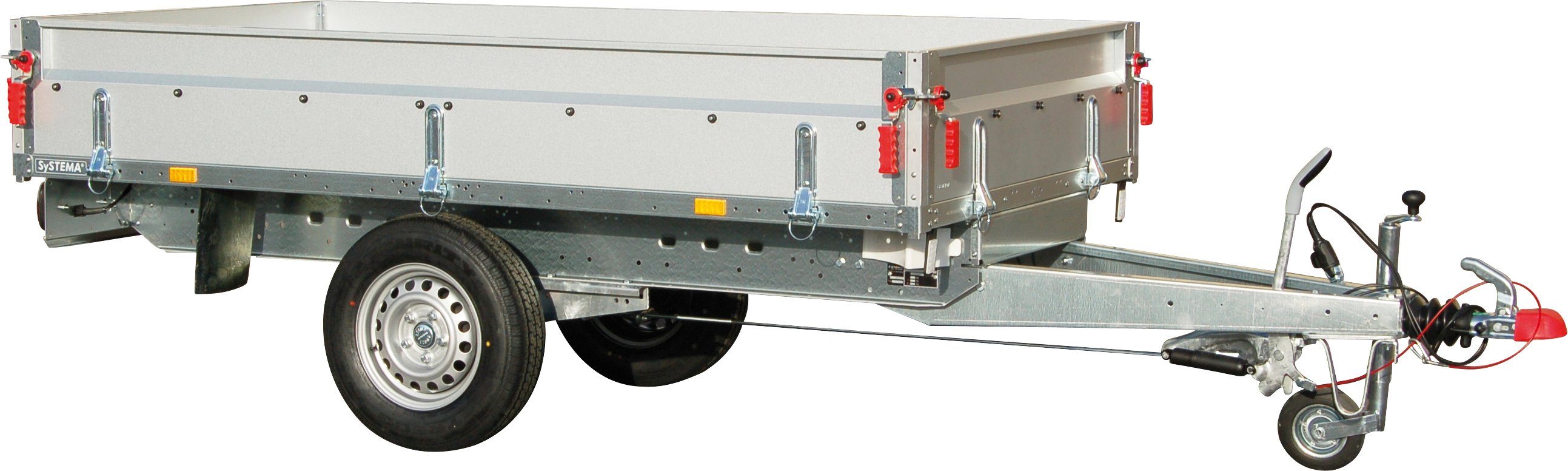 STEMA PKW-Anhänger BASIC SH 1300-25-13, max. 950 kg, Set, inkl. 100 cm  Hochplanenset