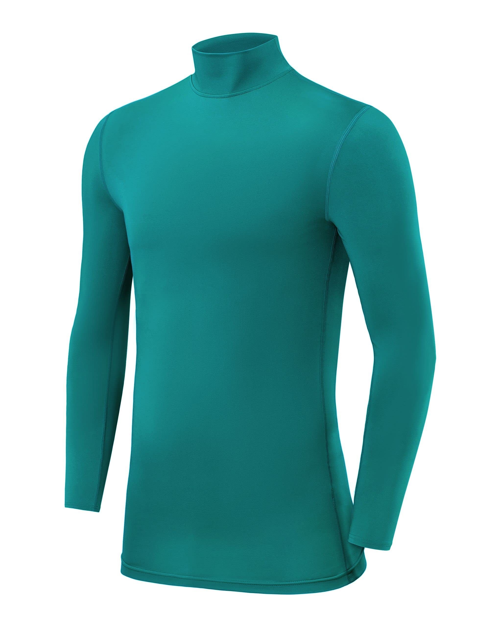 TCA Funktionsshirt Kompressionsoberteil für Jungen, langärmelig, Grün, 6-8 Jahre (1-tlg)