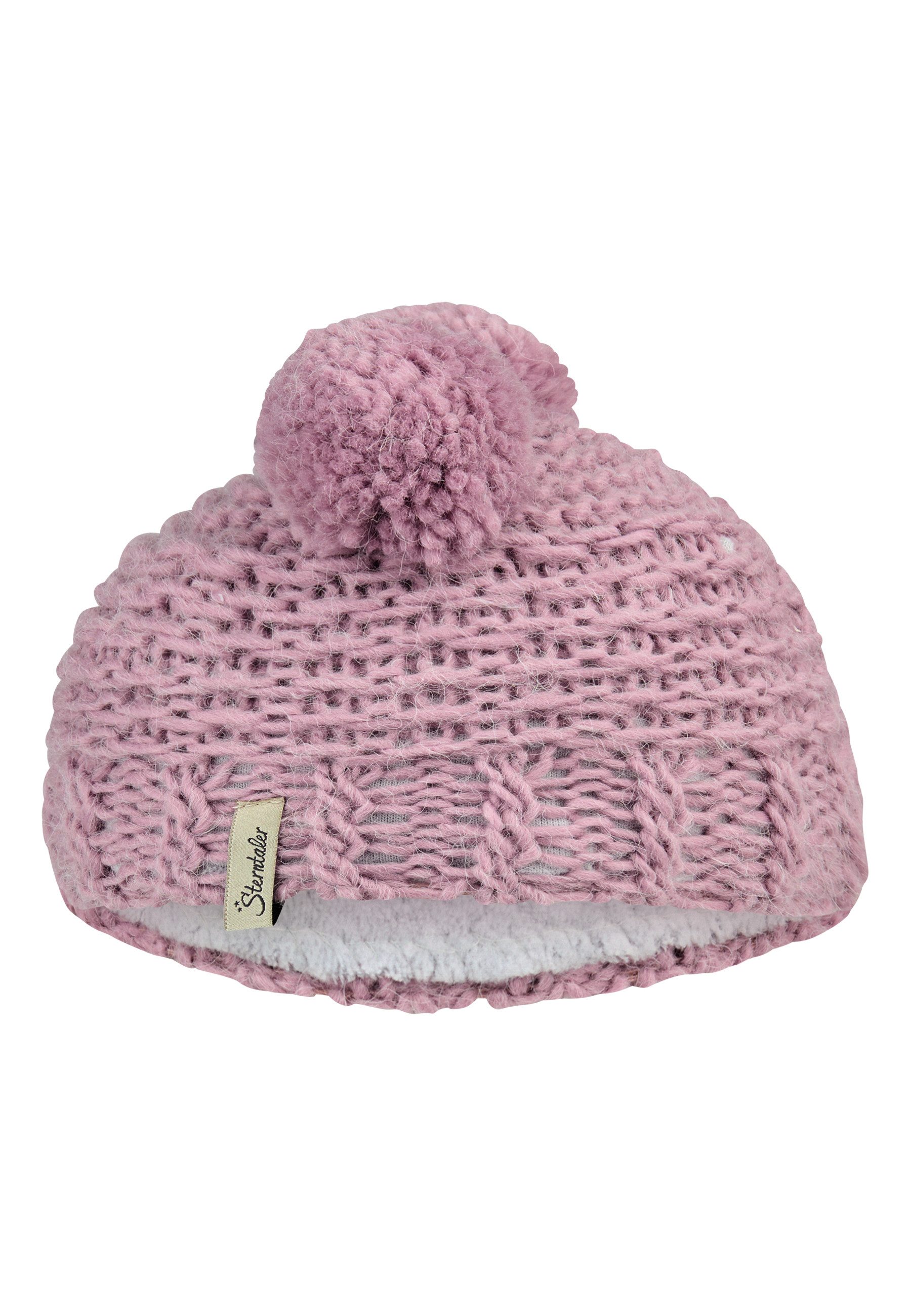 Sterntaler® Bommelmütze Bommelmütze Struktur (1-St)