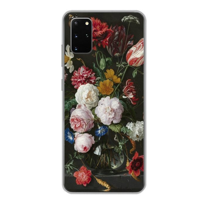MuchoWow Handyhülle Stilleben mit Blumen in einer Glasvase - Gemälde von Jan Davidsz. de Phone Case Handyhülle Samsung Galaxy S20 Plus Silikon Schutzhülle