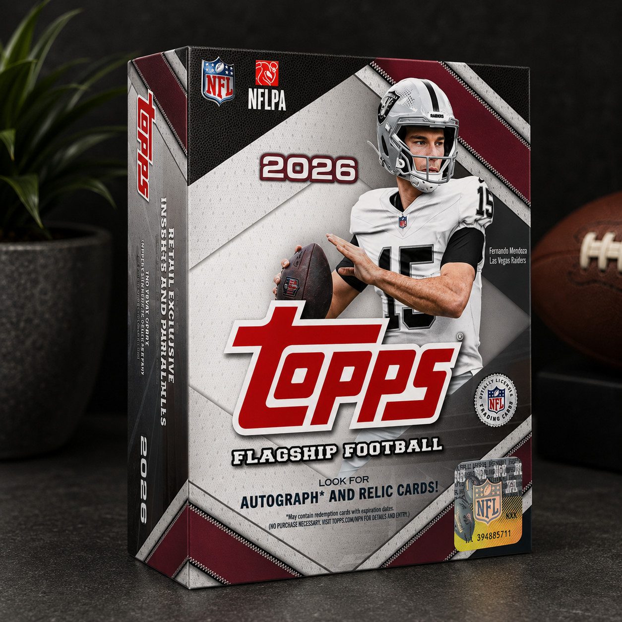 Topps Sammelkarte 2026 Topps Flagship NFL Mega Box Englisch