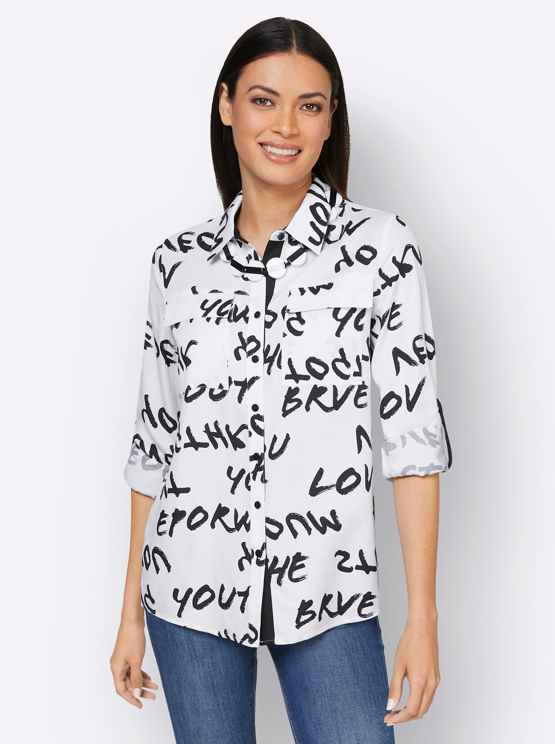 Klassische Bluse Hemdbluse