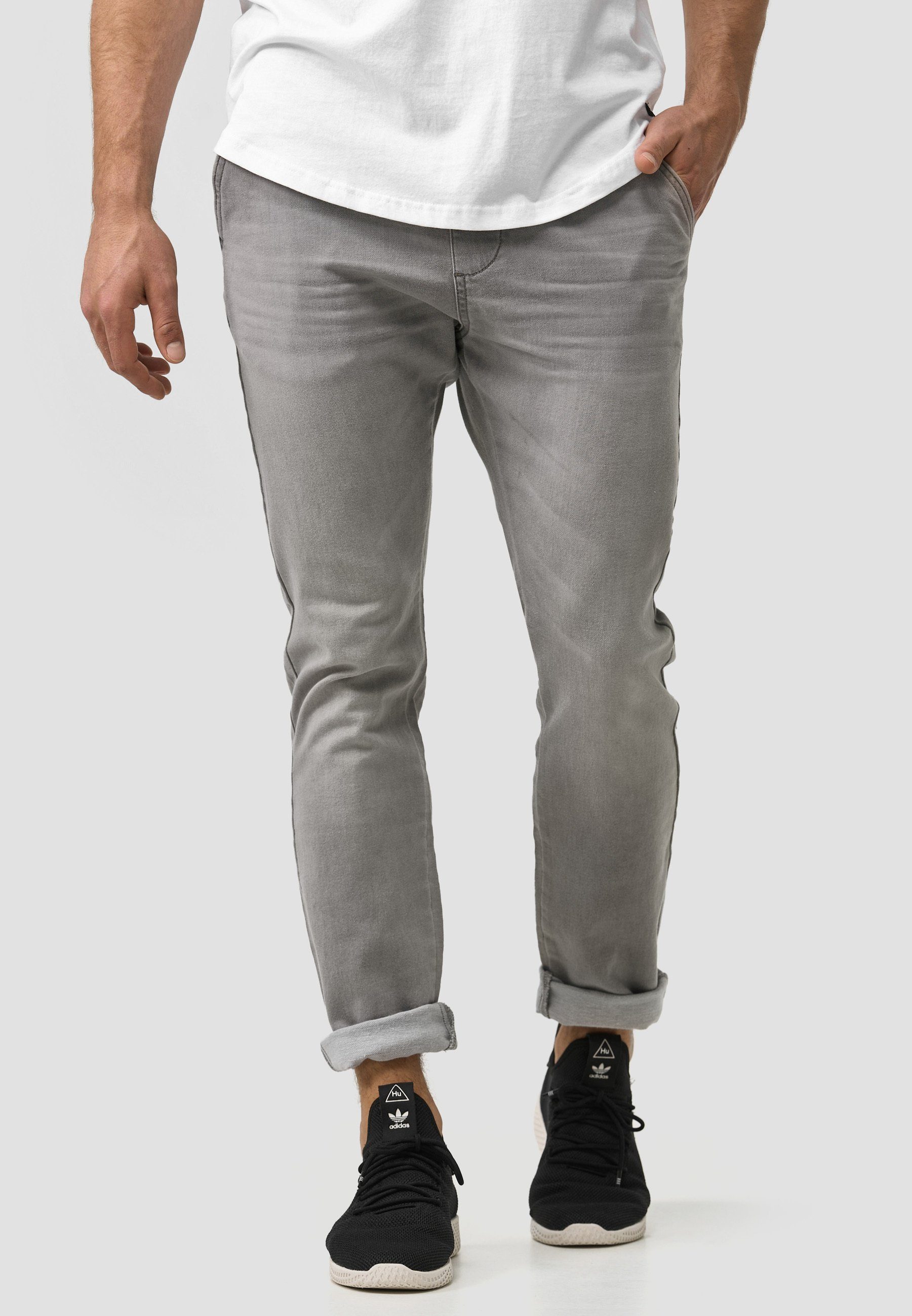 Indicode Bequeme Jeans Alban Lt Grey | Straight-Fit Jeans