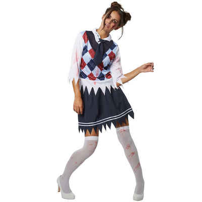 dressforfun Kostüm Frauenkostüm Gruseliges Schulmädchen