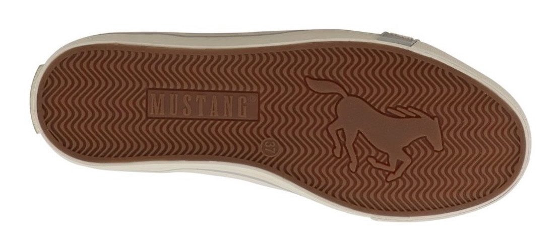 Mustang Shoes Winona Sneaker Schnürboots, High Top-Sneaker mit Blüten-Stickerei