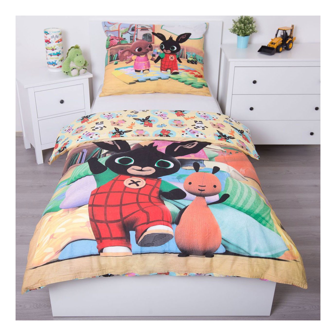 Bettwäsche Kinderbettwäsche Bing Bunny 40x200cm 70x90 Bezug