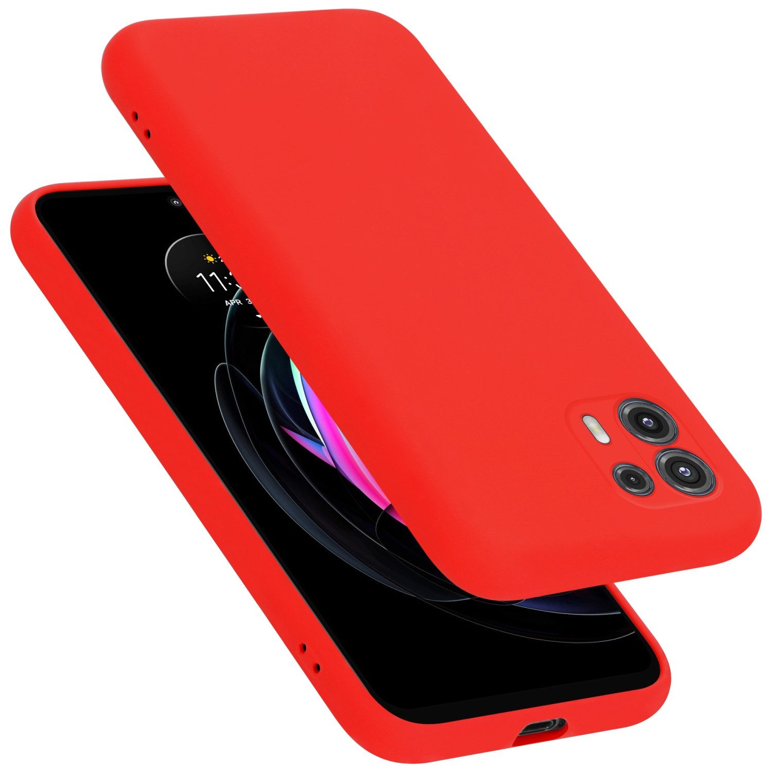 Cadorabo Handyhülle für Motorola EDGE 20 LITE / FUSION Hülle Motorola EDGE 20 LITE / FUSION, Flexible Hülle TPU Silikon Schutzhülle Back Cover Case