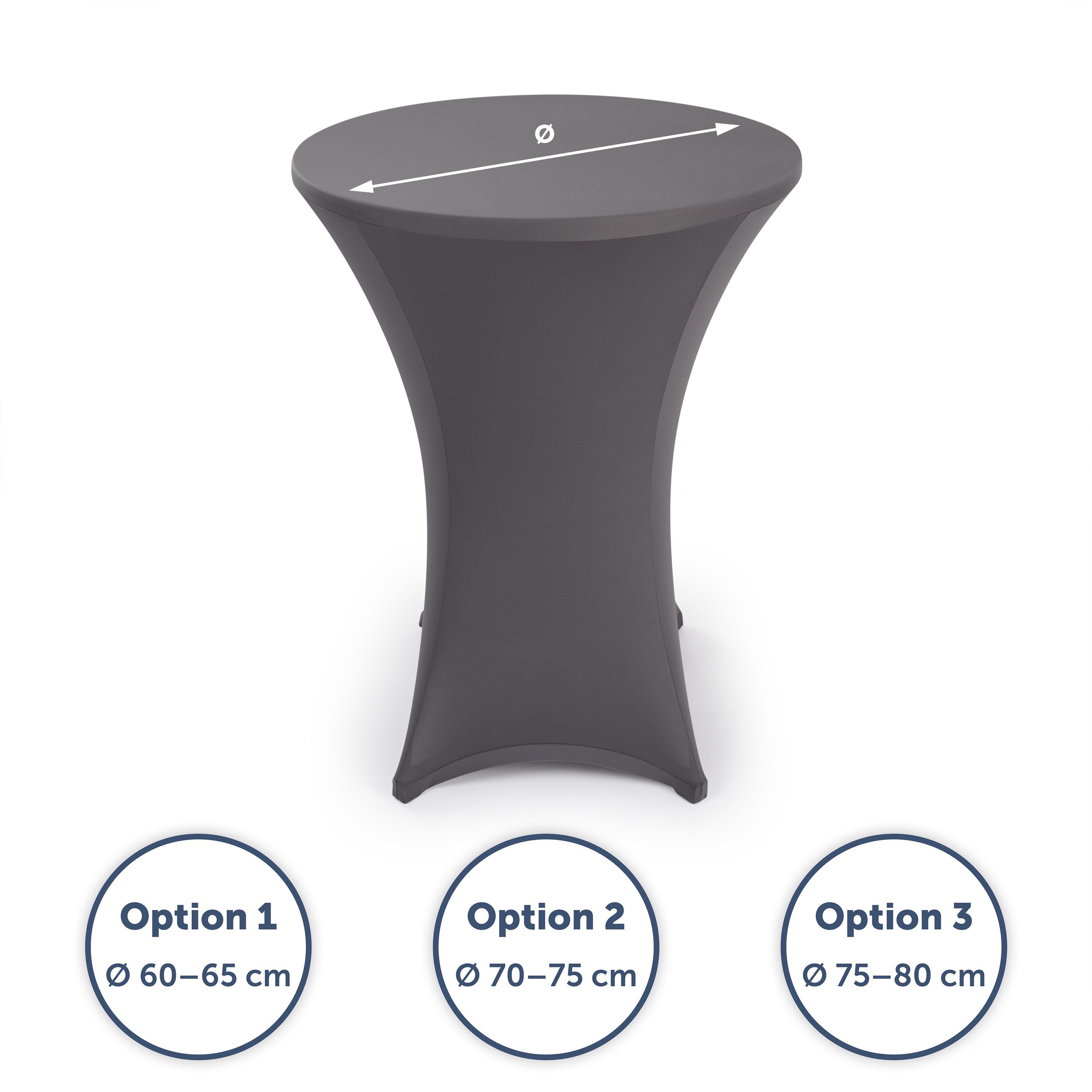 Blumtal Stehtischhusse Stretchbezug Stehtisch Hussen, Elegante Stehtischhus günstig online kaufen