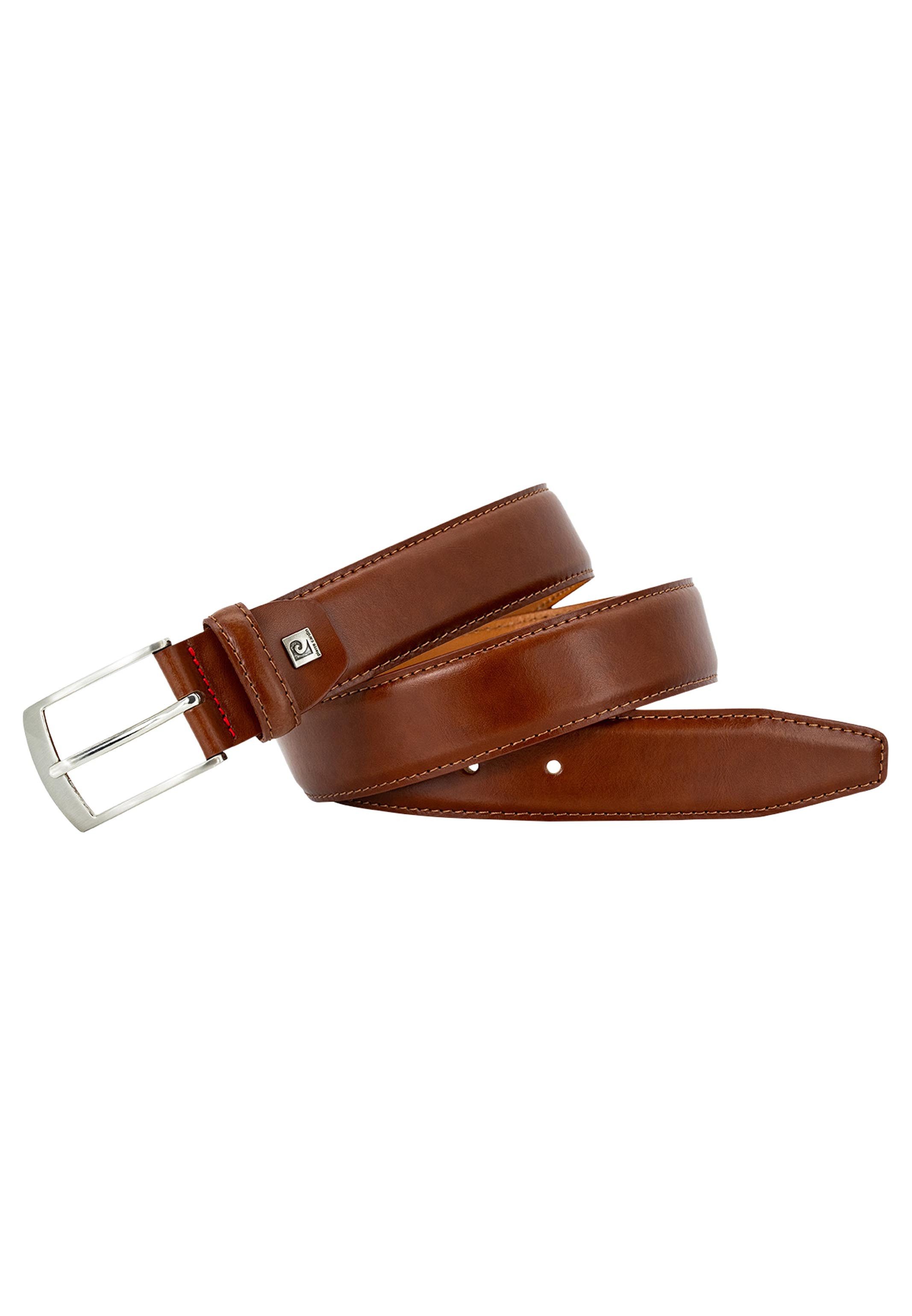 Pierre Cardin Ledergürtel Basic (1-St) Ledergürtel - Hochwertige Verarbeitung, Weiches Leder mit Ziernaht