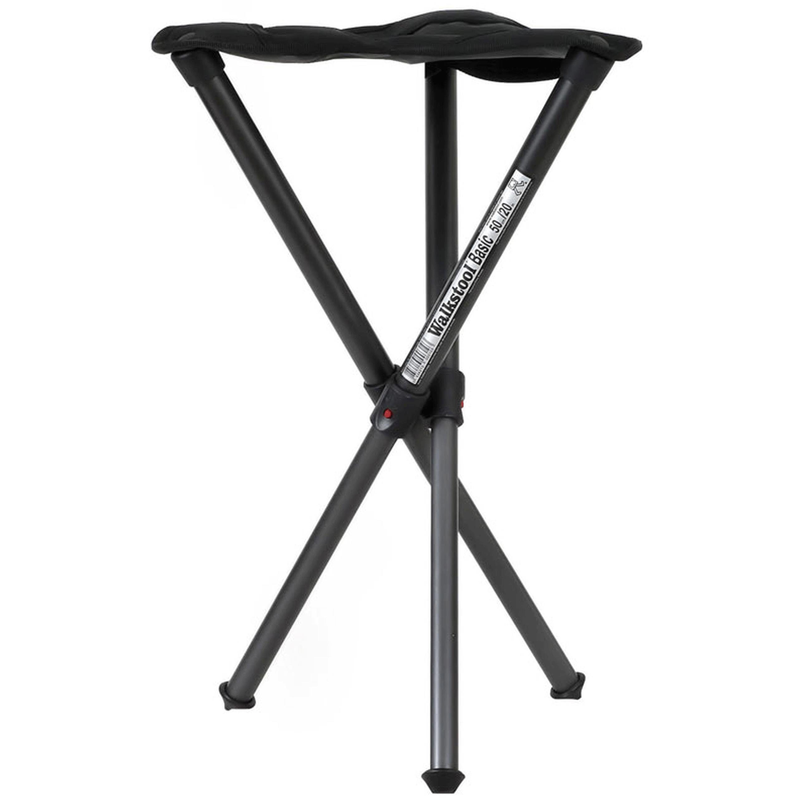 Walkstool Campinghocker Walkstool Basic bequemer Teleskop-Dreibeinhocker