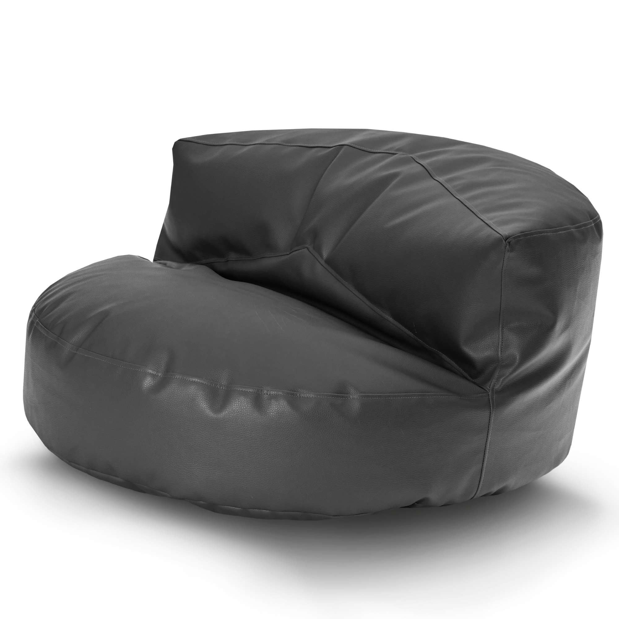 Green Bean Sitzsack Sitzsack Kunstleder Sofa Indoor Lounge (Indoor & Outdoor, abwaschbarer Bezug, hoher Sitzkomfort, Sitzlounge), Couch / Lounge im Sitzsack-Design 90 x 45 cm mit Rückenlehne