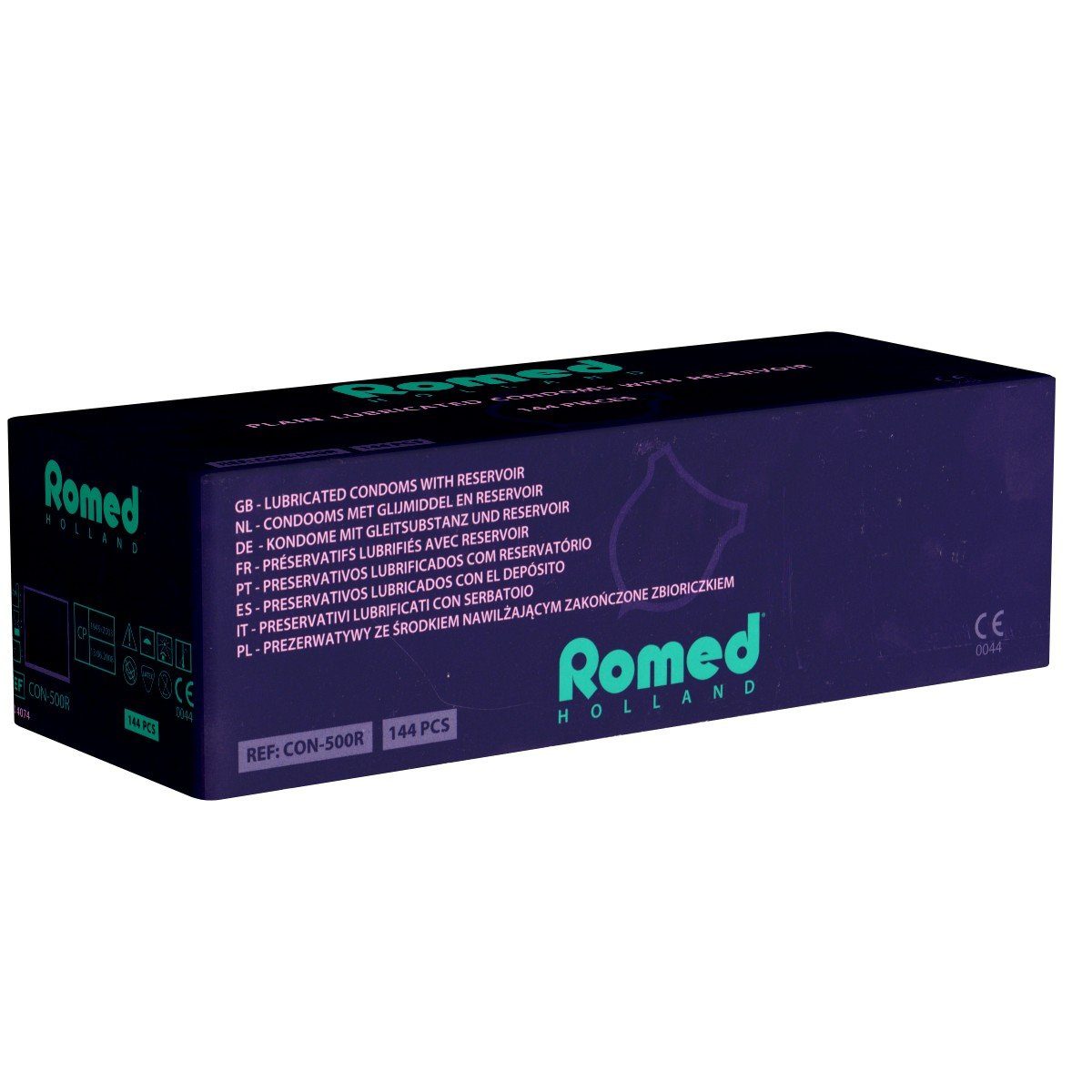 Romed Kondome Plain (Vorratspackung) St., Packung mit, Reservoir kurze feuchte, Kondome mit 144