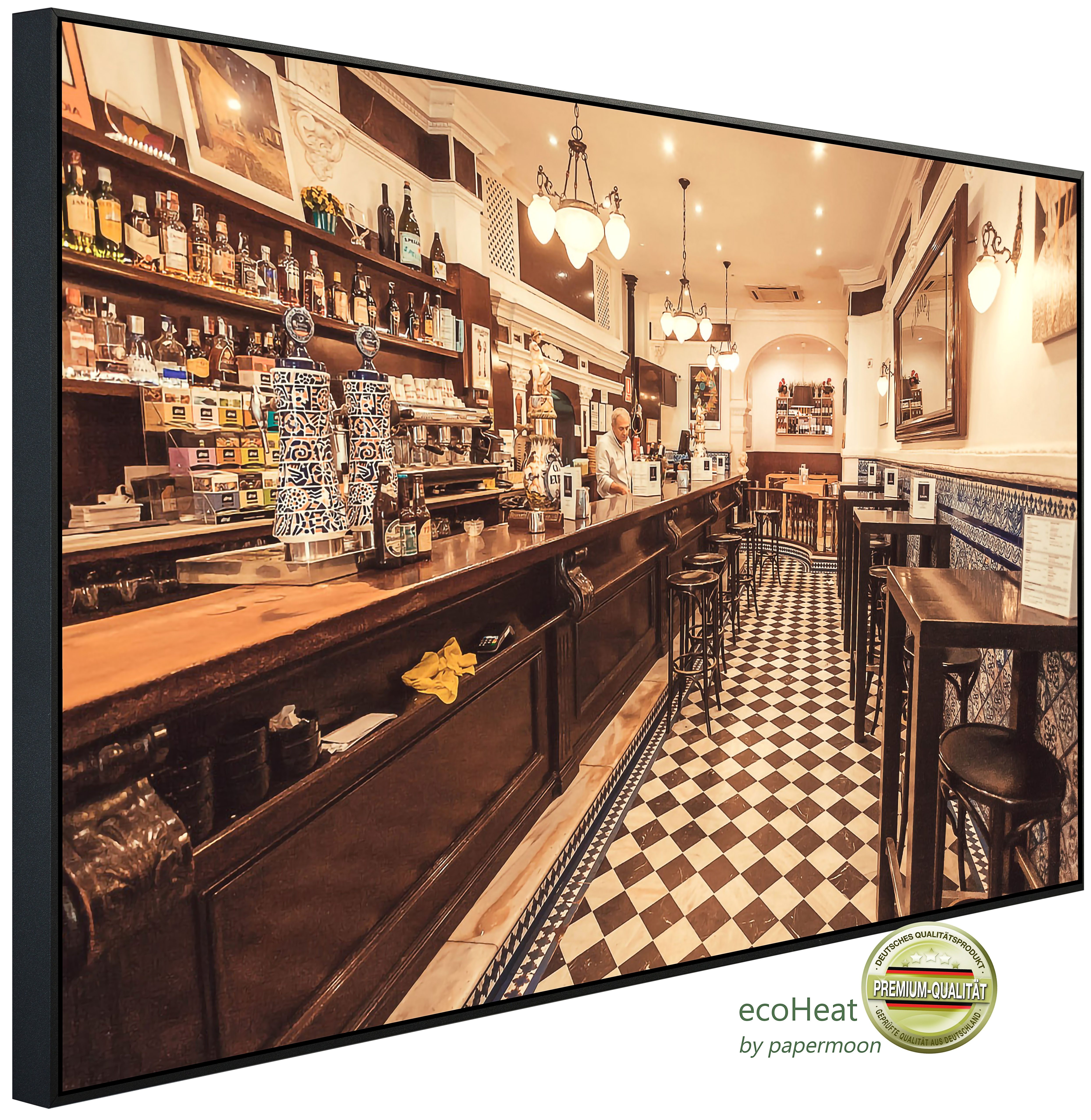 Papermoon Infrarotheizung INFRAROT-BILD-HEIZUNG, Restaurant, TÜV-Rheinland/GS zertifiziert, angenehme Strahlungswärme