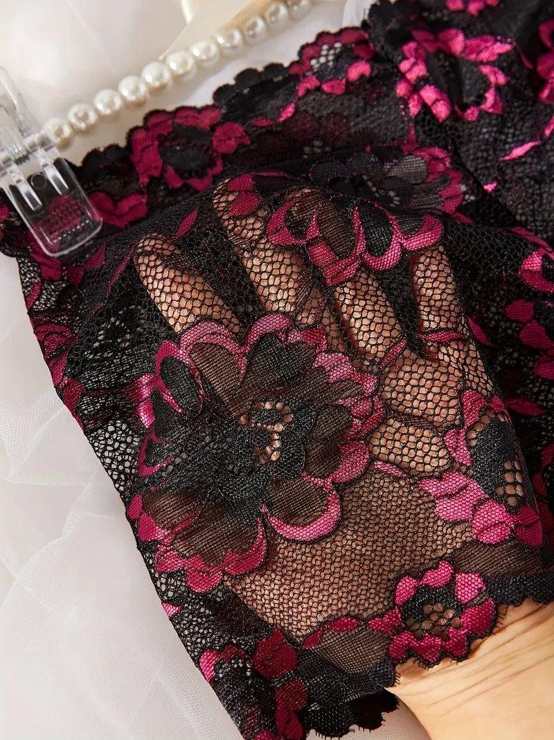 Elegant Love High-Waist-Slip-Ouvert Unterwäsche aus Spitze, Dessous Höschen Sexy Damenunterhosen, Reizwäsche, am Schritt offen