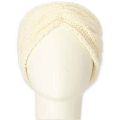 halsüberkopf Accessoires Stirnband Stirnband uni Zopfmuster (1-St) Stirnband mit Zopfmuster - in Deutschland gestrickt