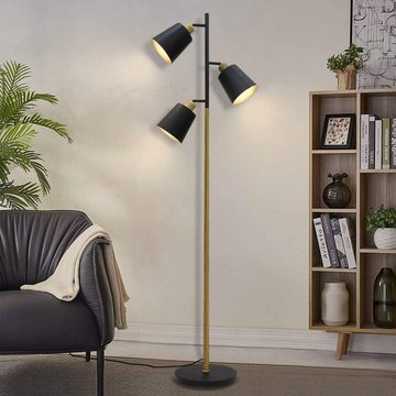 ZMH Stehlampe Kaffeetasse-Förmige Modern Wohnzimmer 3 Flammig schwenkbar E27