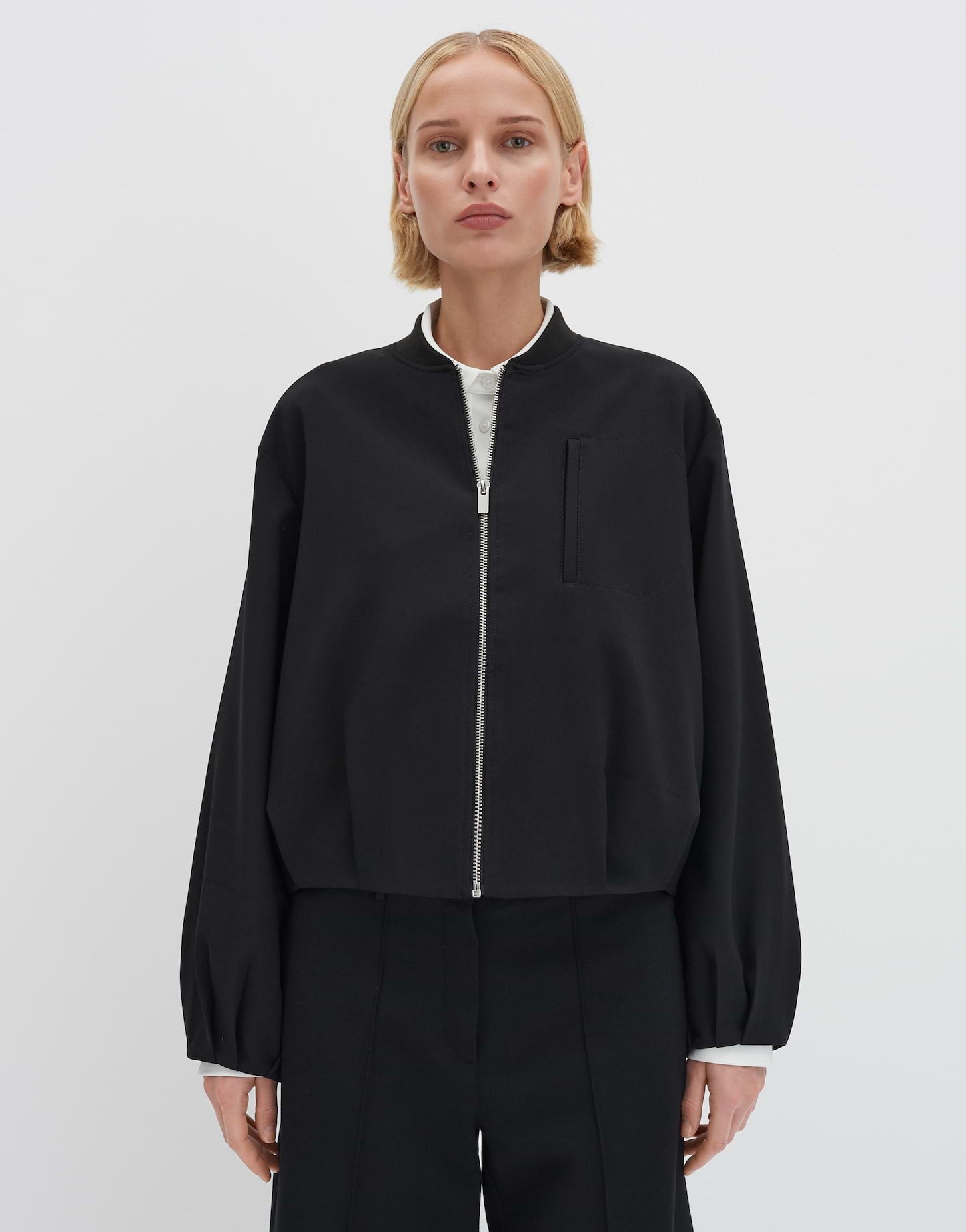 someday Jackenblazer NECILY Regular aus Polyestermix oversized, lockere Passform, Ballonärmel