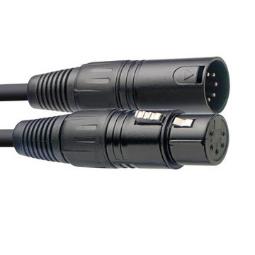 Stagg DMX-Kabel, XLR/XLR (m/f) (5 Pins), 3 m Instrumentenkabel