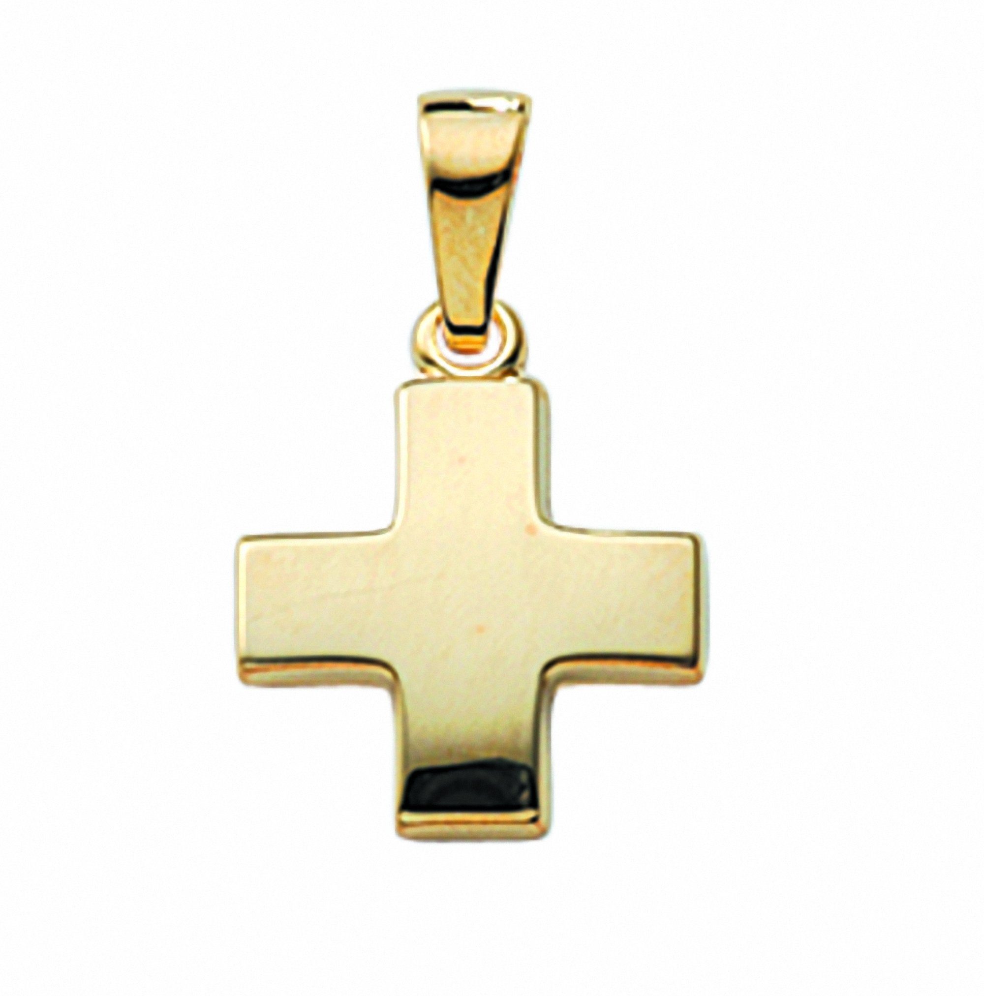 Anhänger Kette mit Halskette mit Gold Set Anhänger, Adelia´s - 333 Schmuckset Kreuz