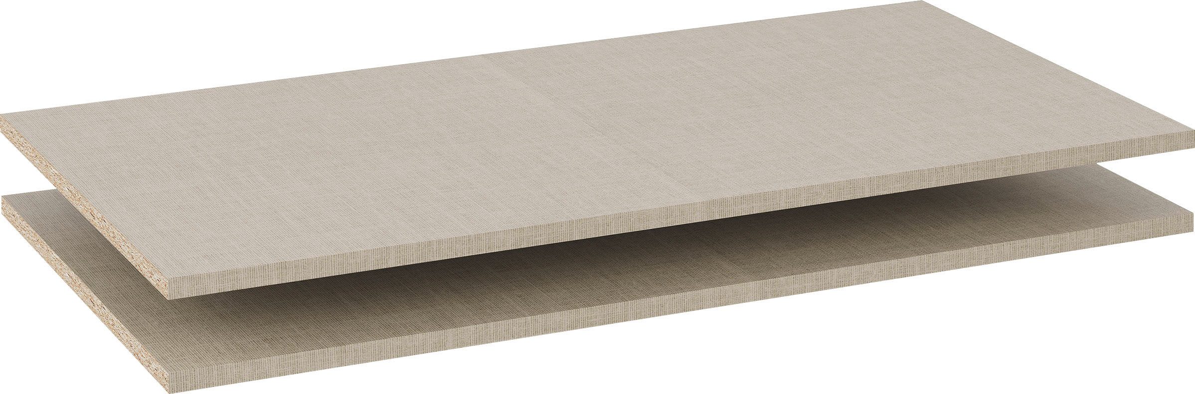 rauch Einlegeboden Zubehör für Rauch-Drehtürenschränke ORANGE, 2er-Set Breite 88 cm, Tiefe 45 cm