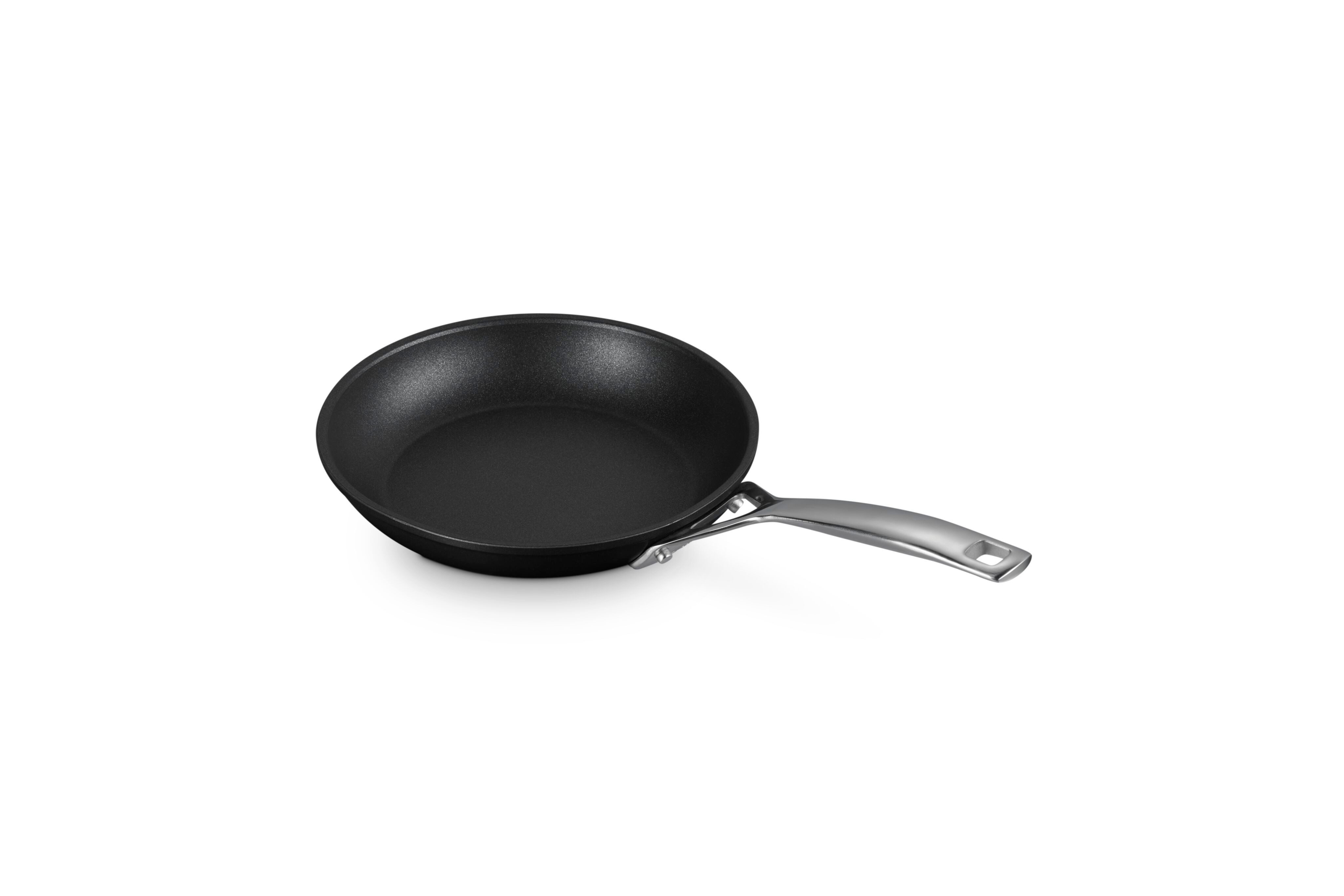 LE CREUSET Bratpfanne Aluminium-Antihaft flache Pfanne, Aluminium, Ø 20 cm, Anthrazit/Silber, 51112200010002